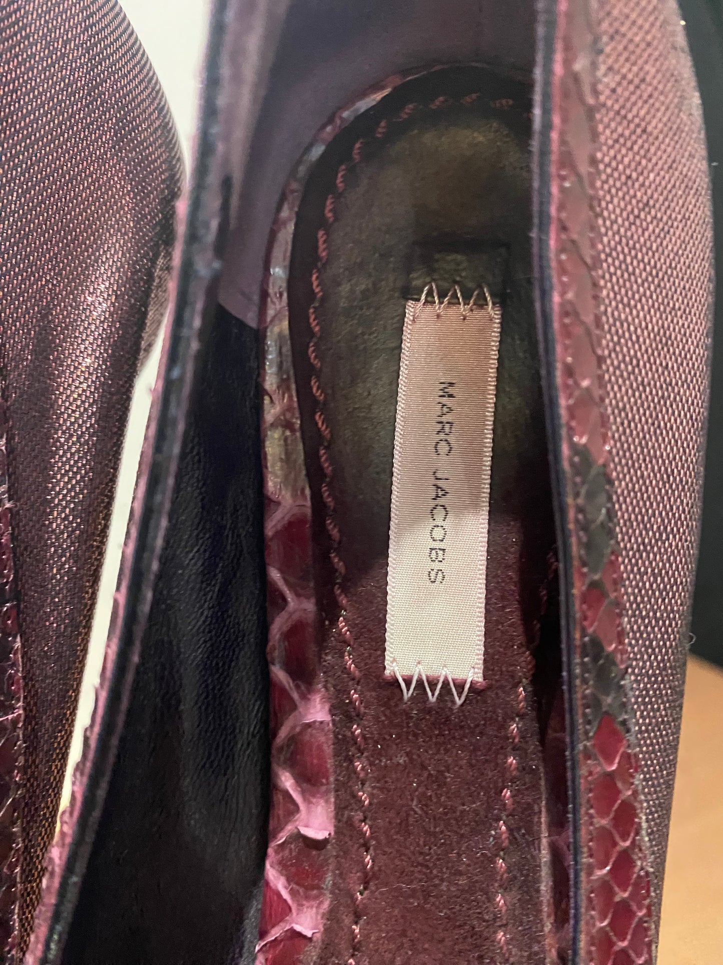 Marc Jacobs Purple Shimmer Flat Shoes Size 6