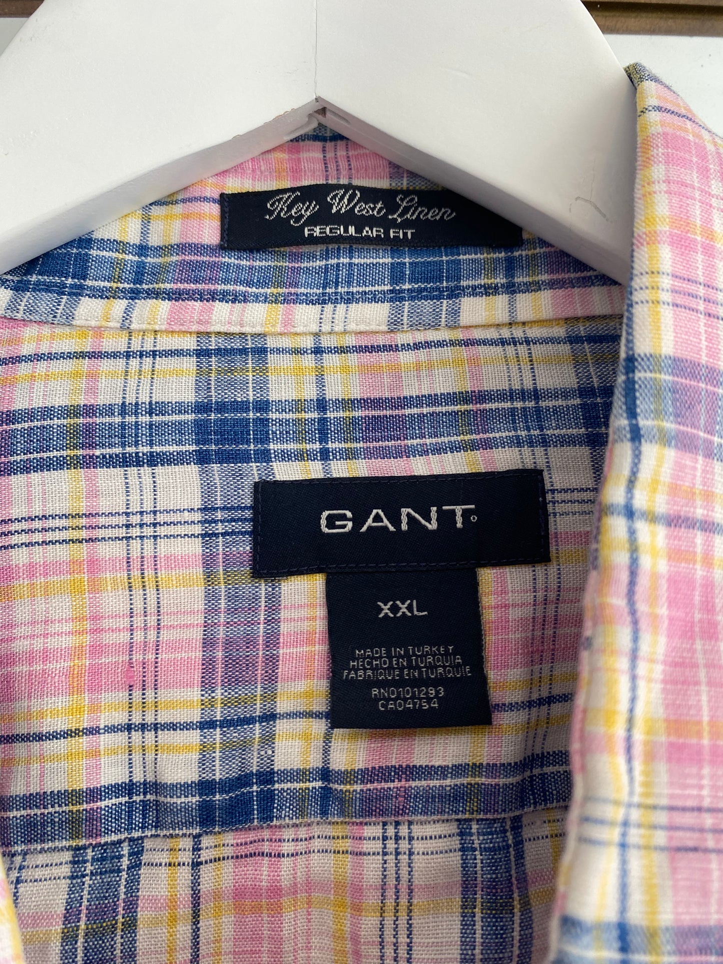 Gant checked shirt size XXL