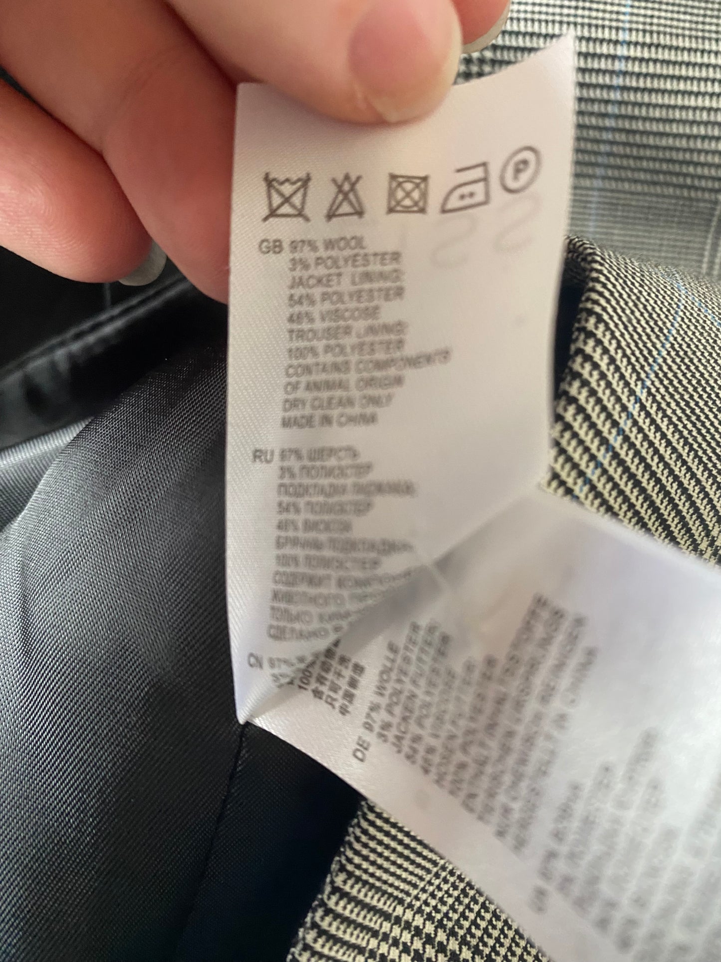 Reiss Prince of Wales check 3 Piece Suit