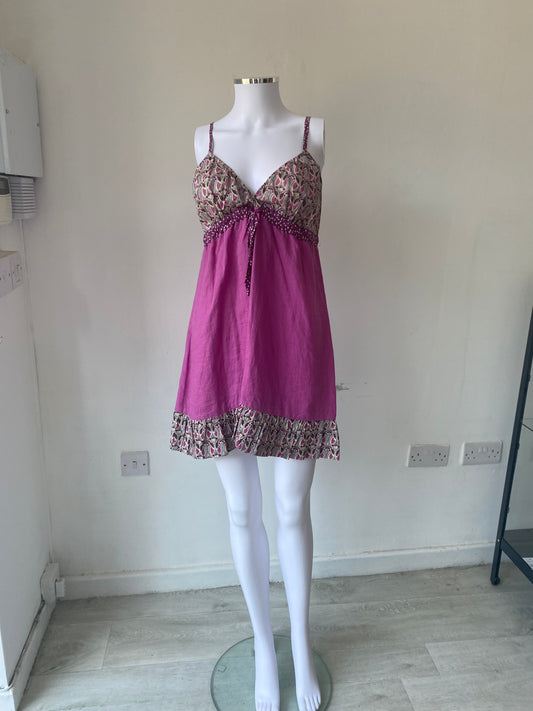 Avoca Anthology Purple Printed Dress Size 12-14