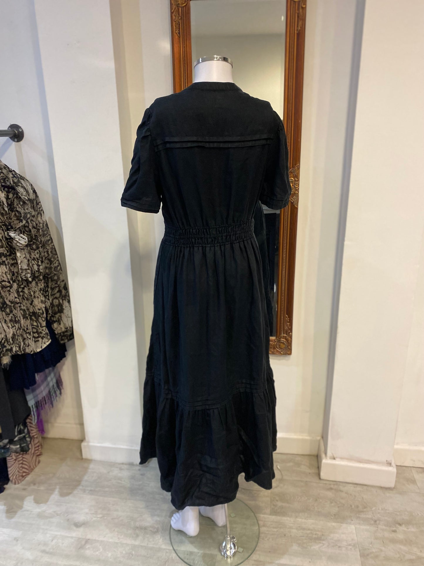 Boden Slate Grey Linen Dress Size 12 R