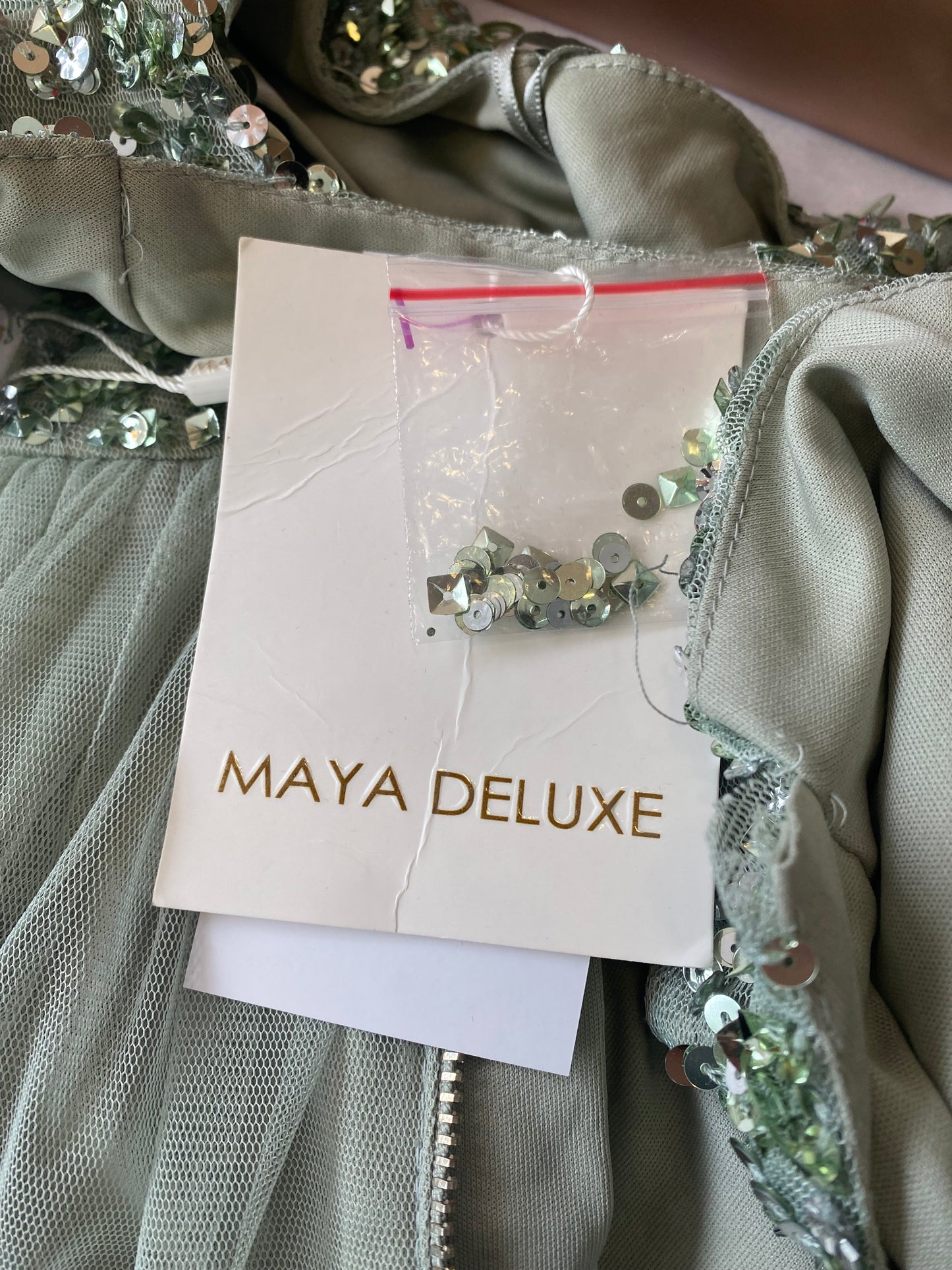 Maya Deluxe Sea Foam Green Dress Size 6-8