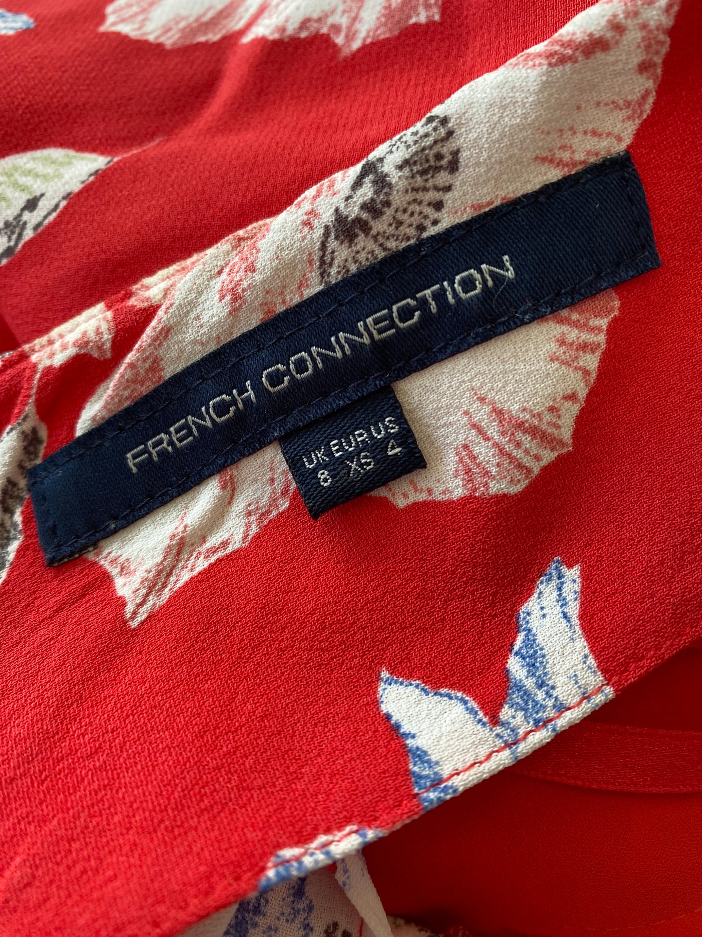 French Connection red Playsuit size 8
