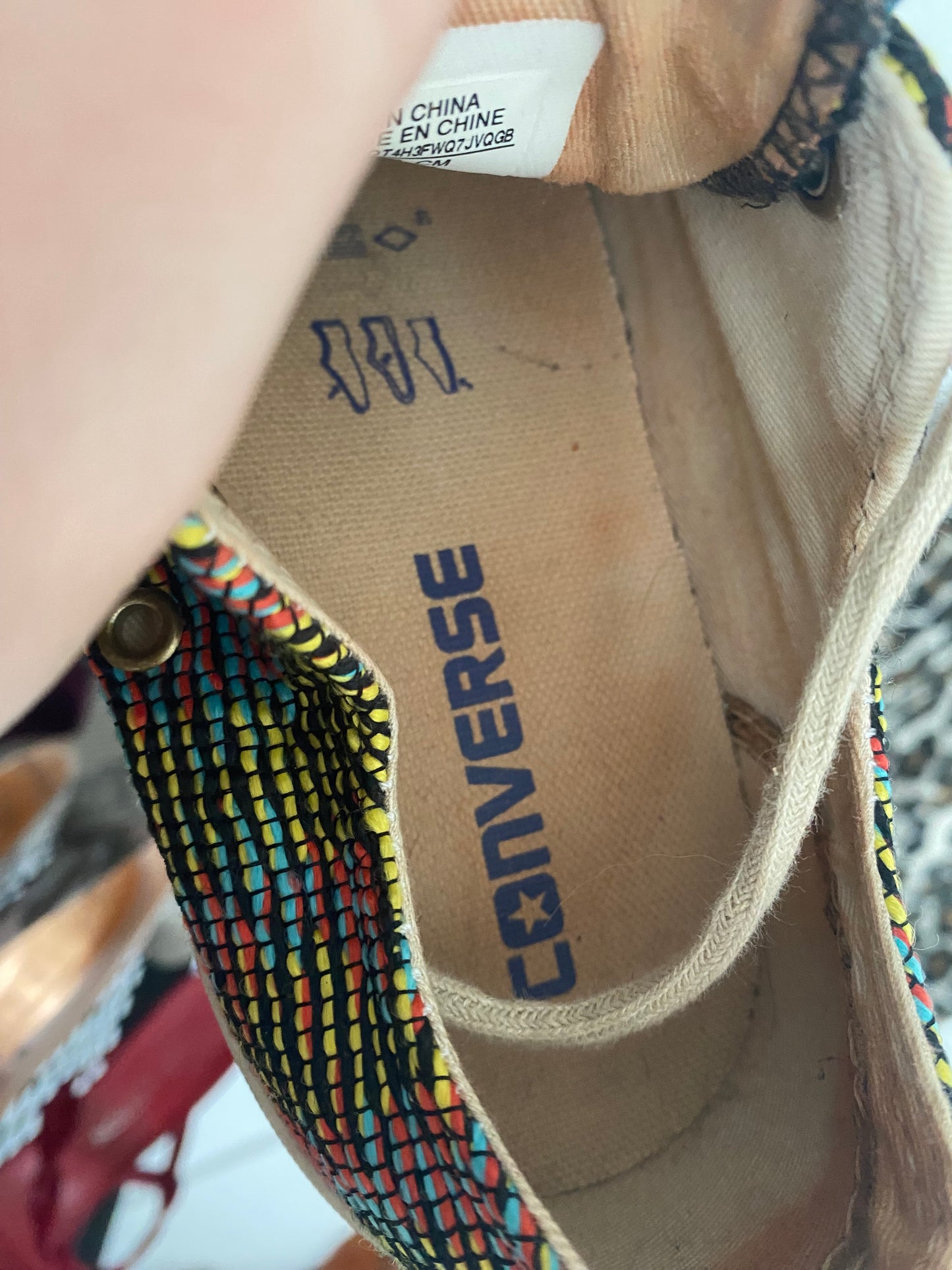 Converse Mosaic Trainers Size 5