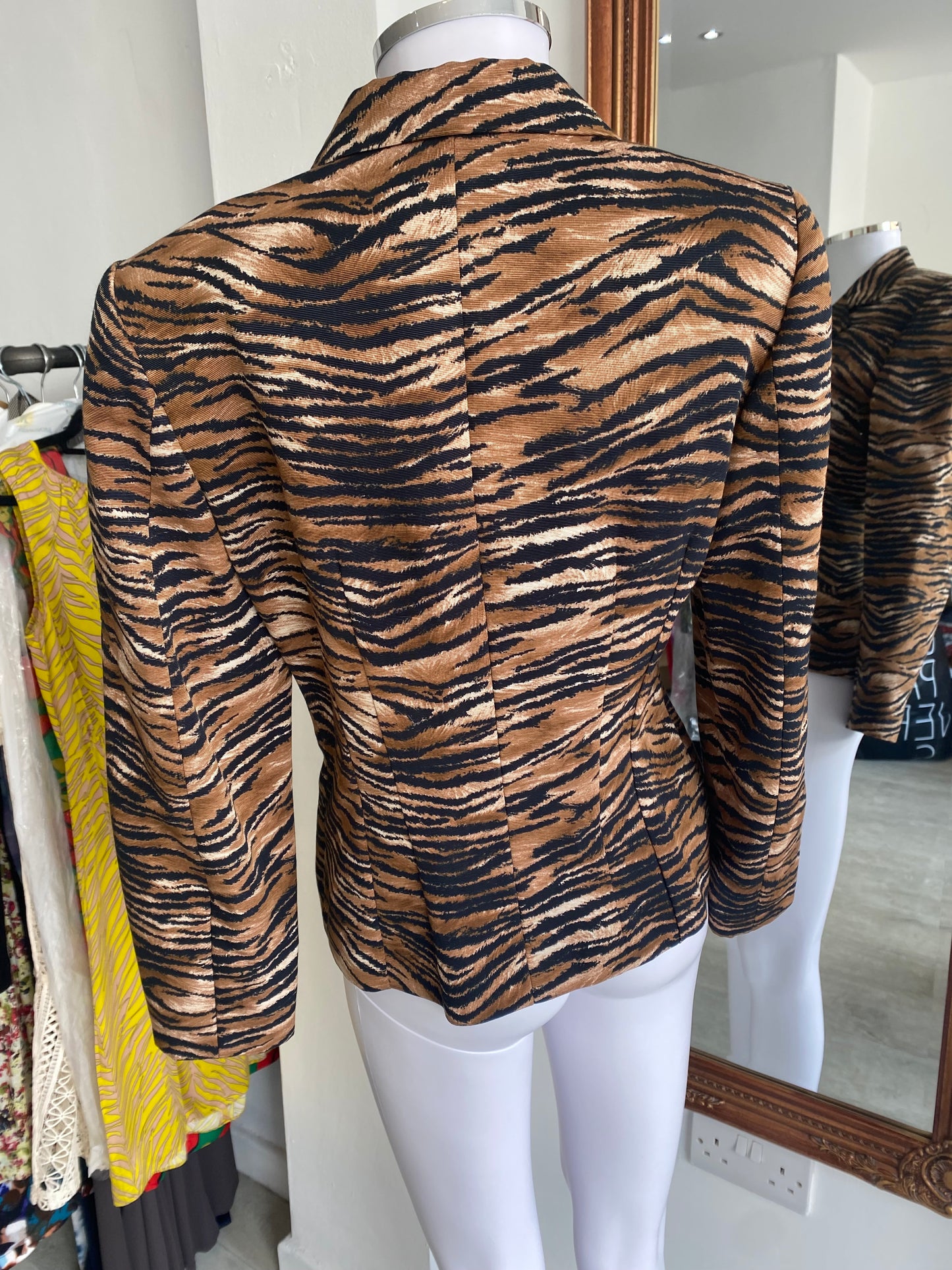 Future Ozbek tiger print suit size 10
