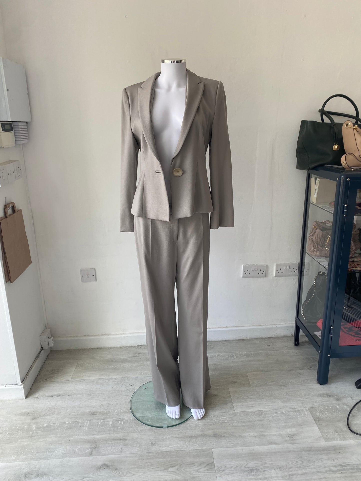 Emporio Armani Taupe Trouser Suit