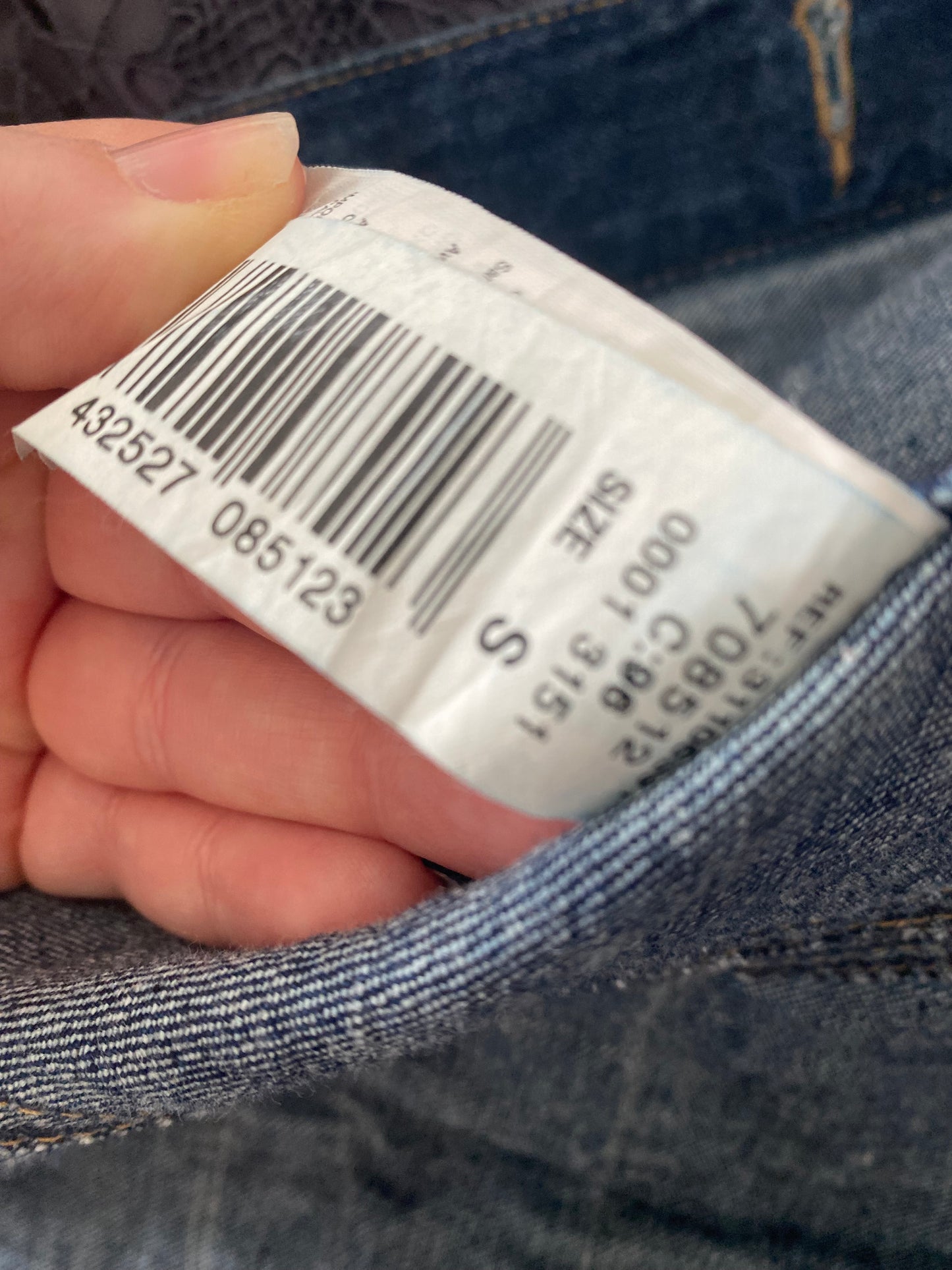 Mango Embellished Denim Jacket Size 6