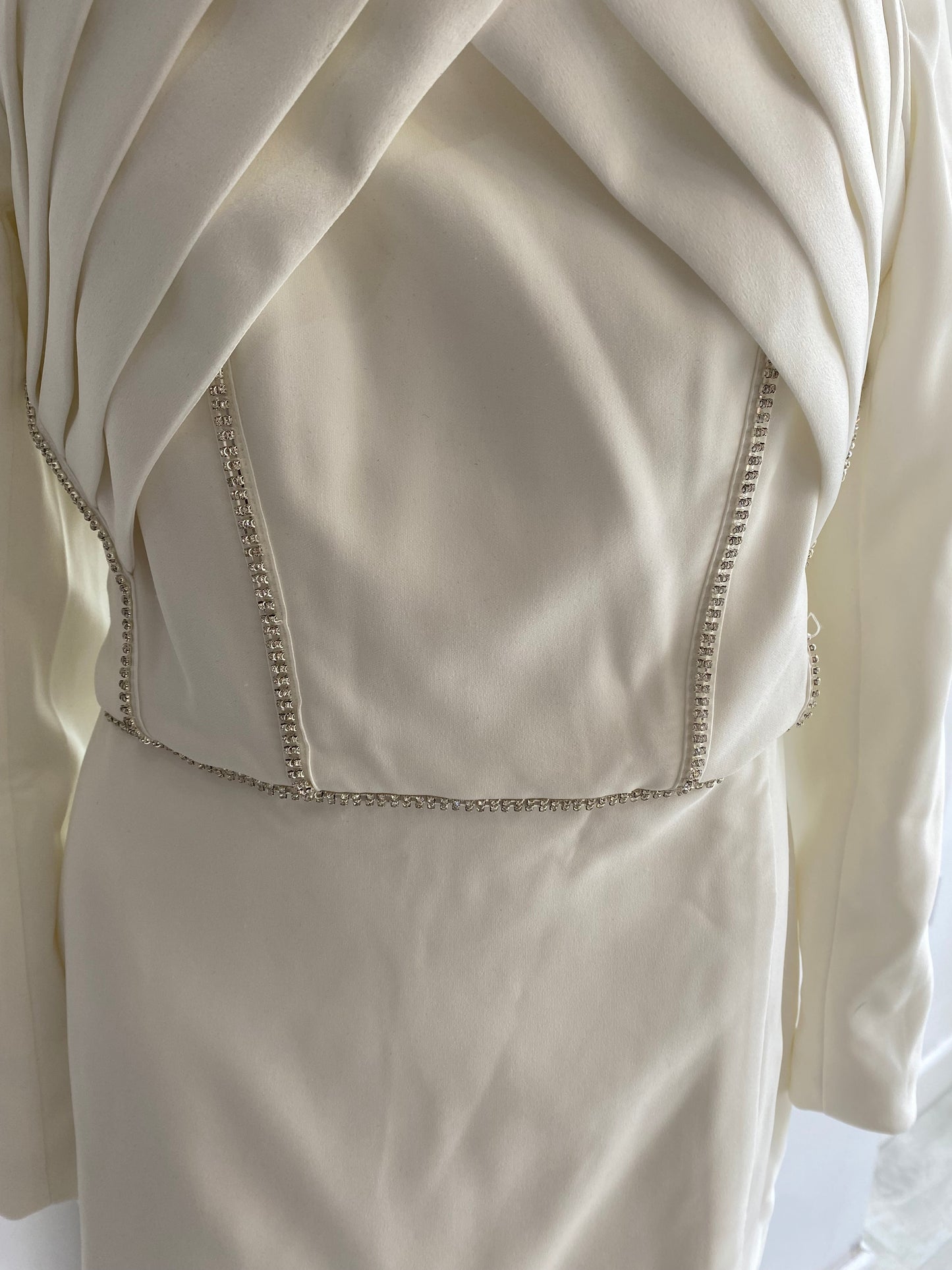 Lavish Alice White Blazer Liberty Dress with Diamante Detailing Size 12