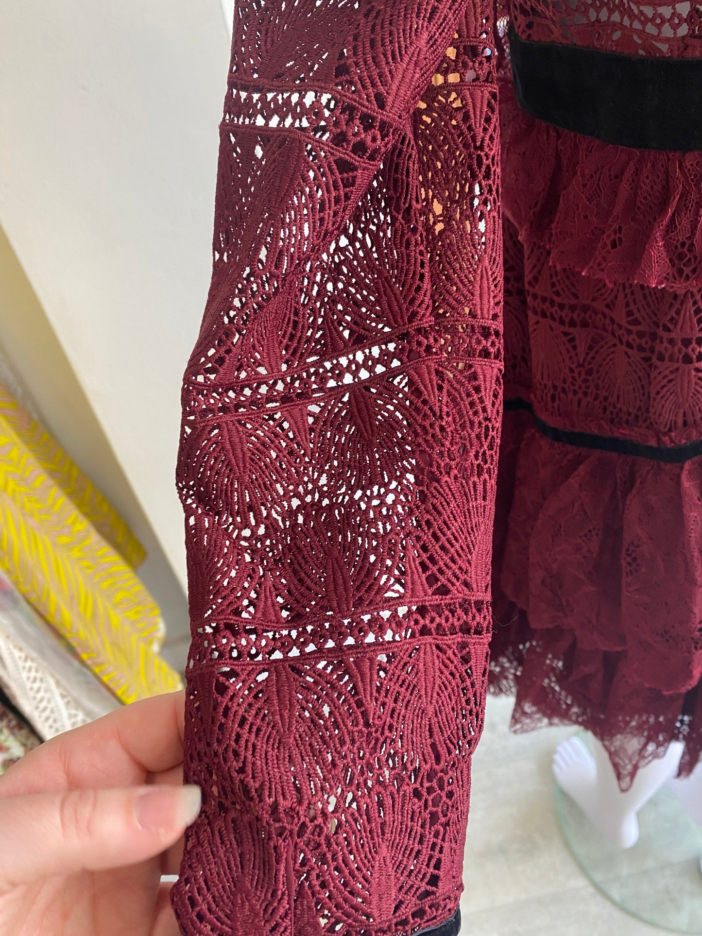 Perseverance Burgundy lace dress size 12