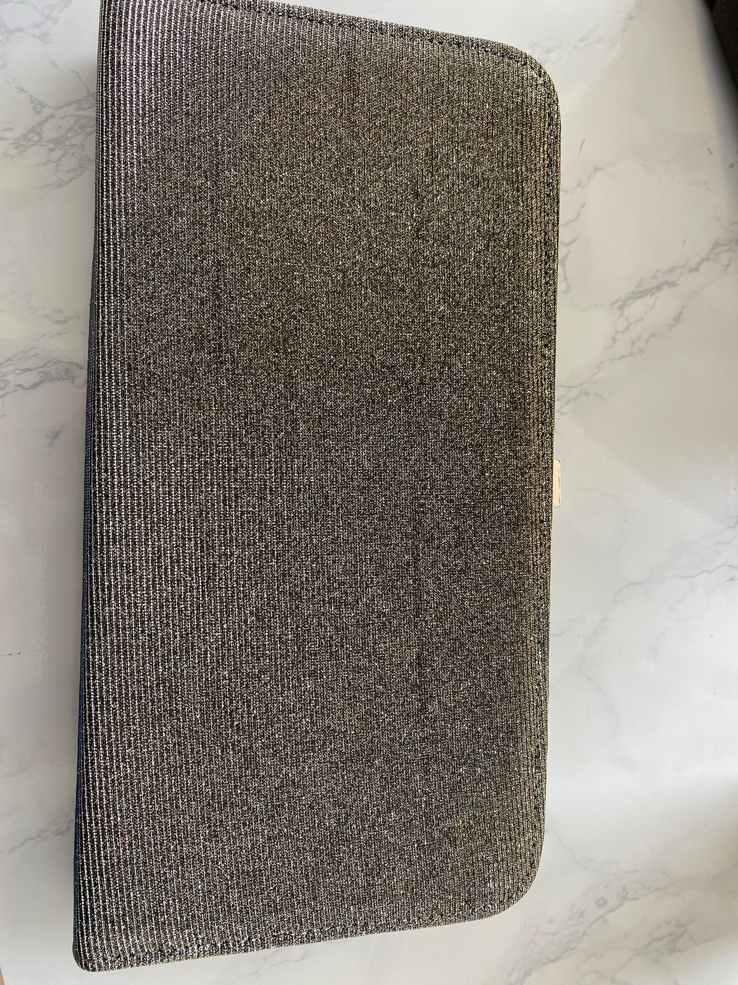 Dune Gold Shimmer Fabric Handbag