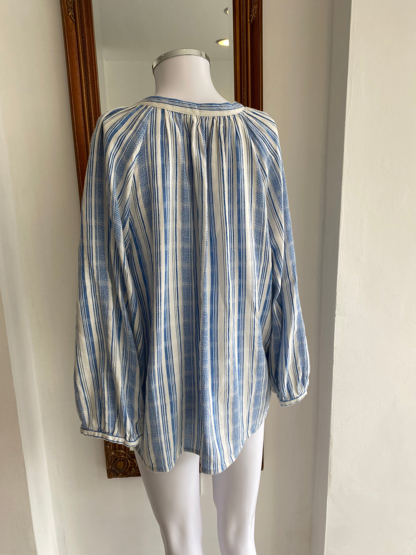 Hush Blue Striped Top Size 16