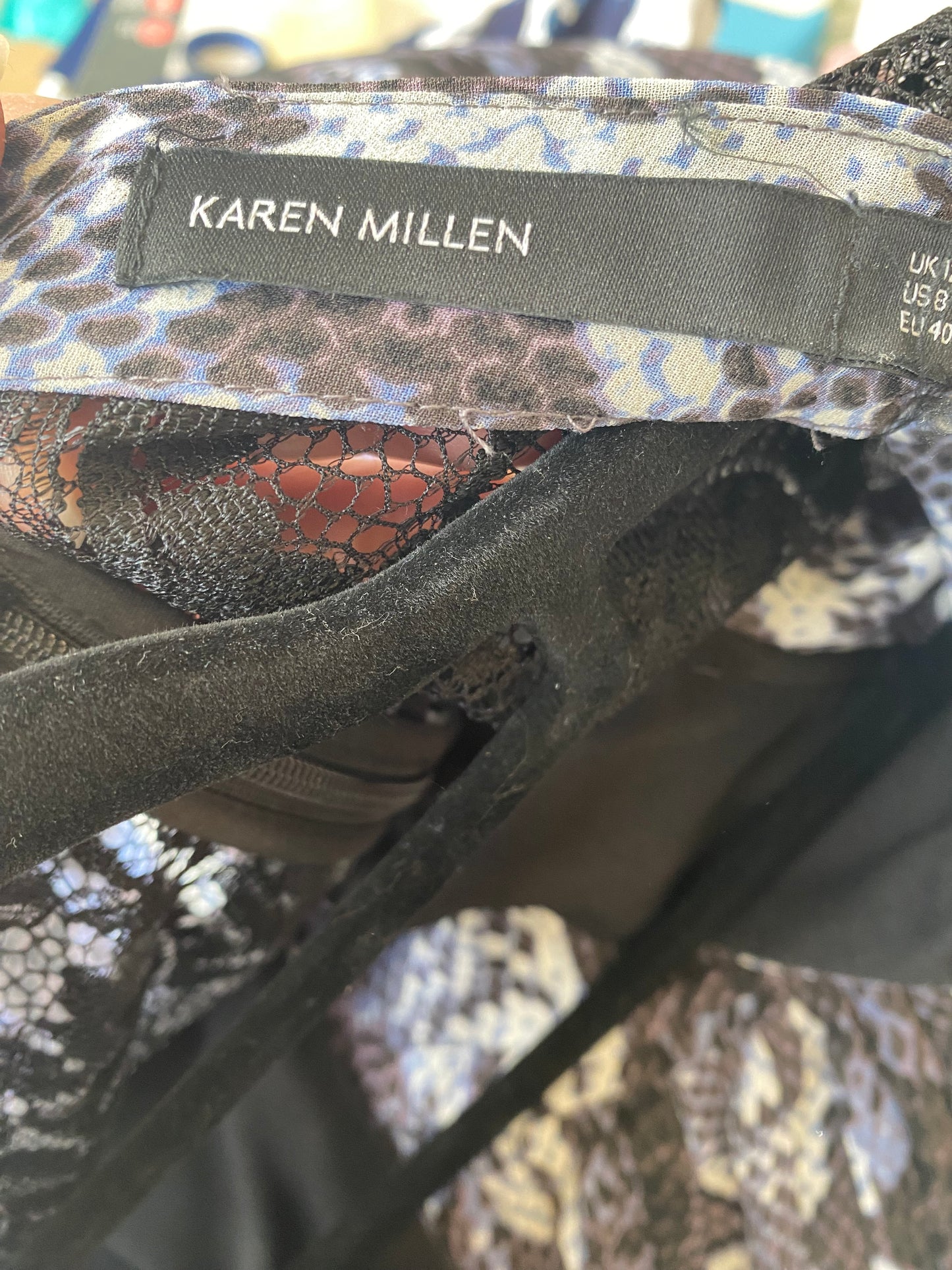 Karen Millen snake print dress size 12