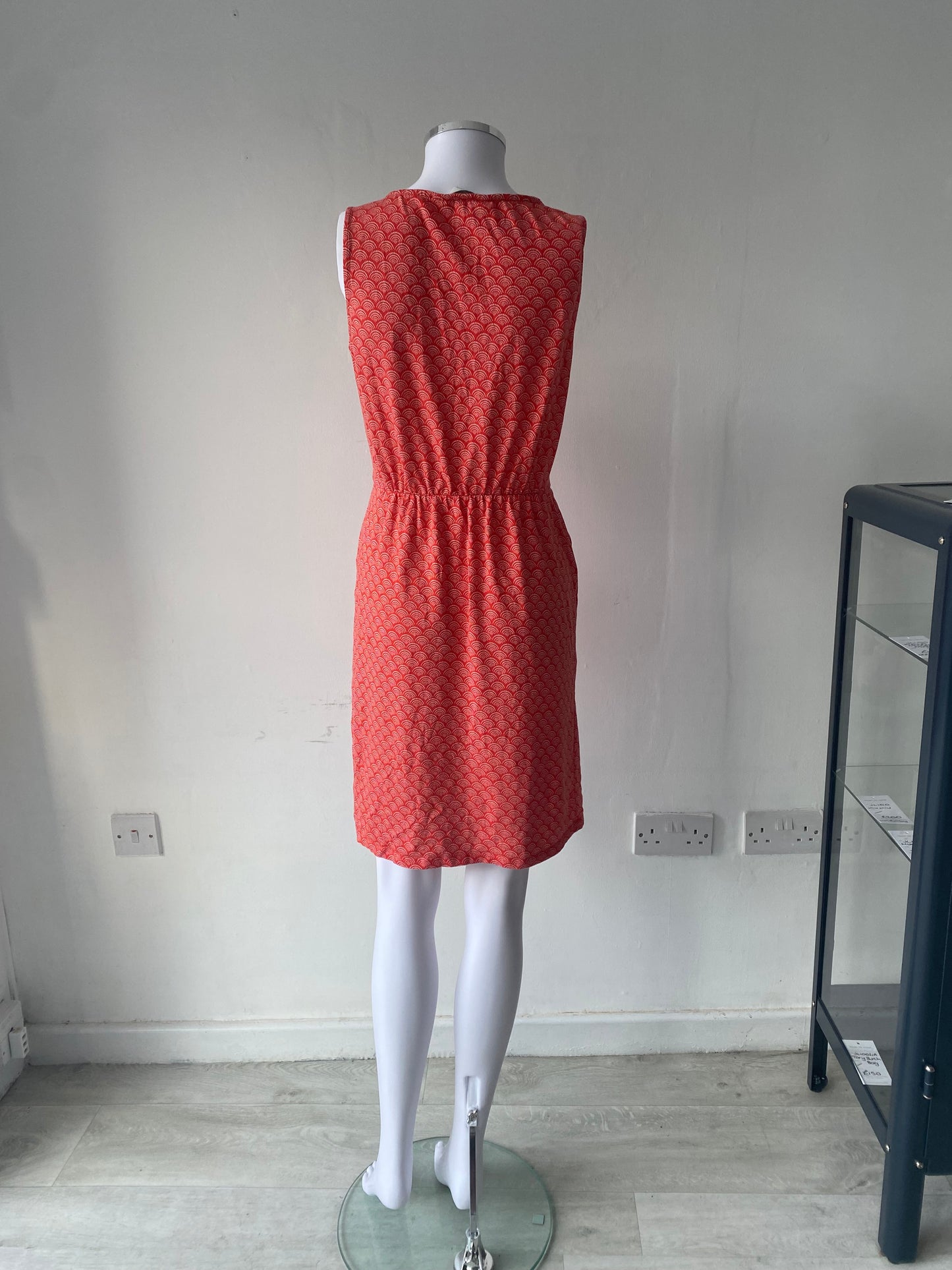 Boden Coral Patterned Dress Size 10