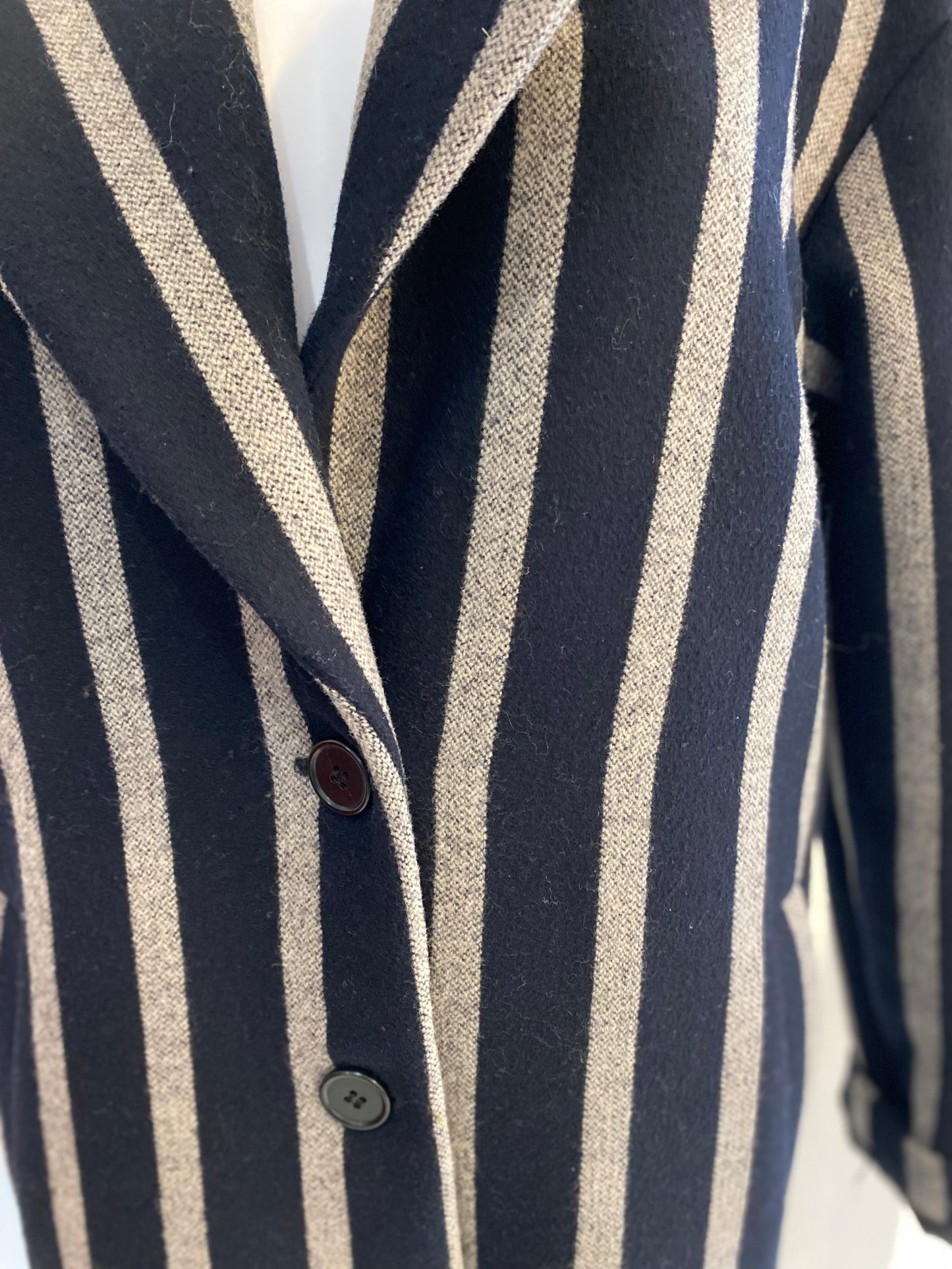 Selected Femme Striped Coat Size 8