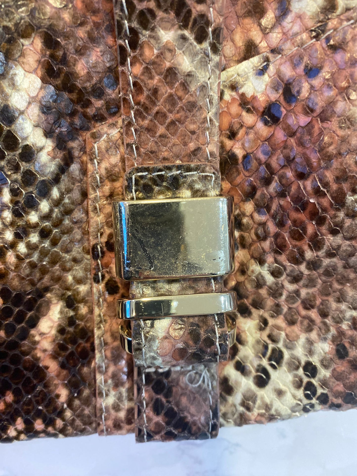 LK Bennett Faux Snake Leather Handbag