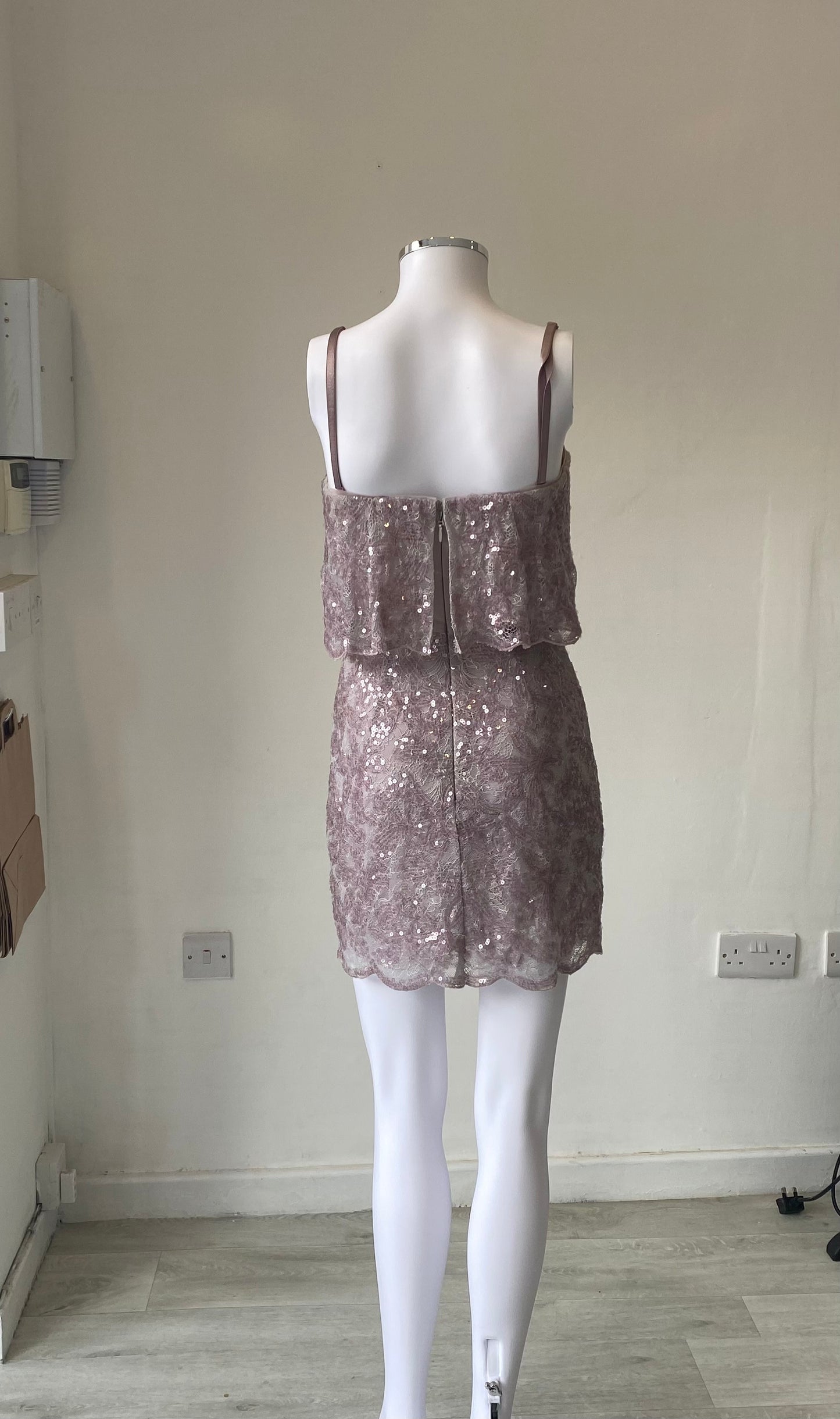 BCBG Maxazria Pink Sequin Dress Size 6