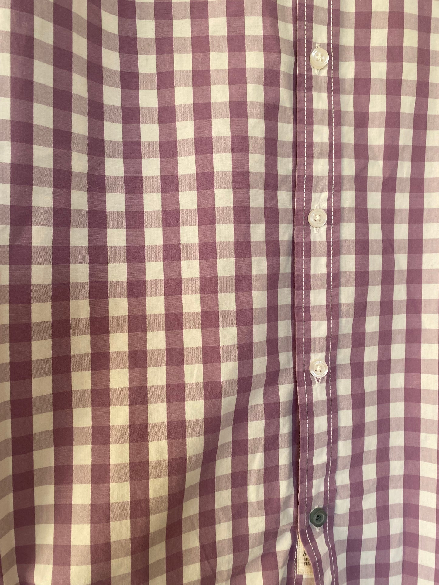 White Stuff Purple Checked Shirt Size Large