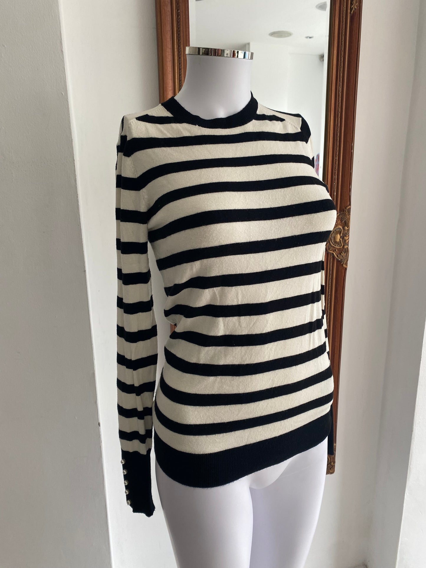 Zara Striped Knitted Jumper Size 8-10