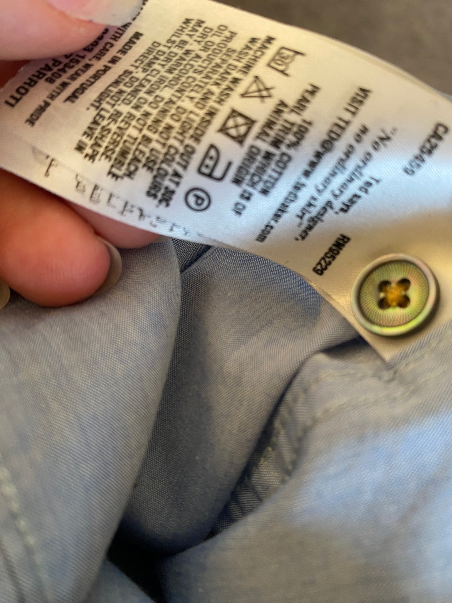 Ted Baker Parrot Embroidered Shirt Size XXL