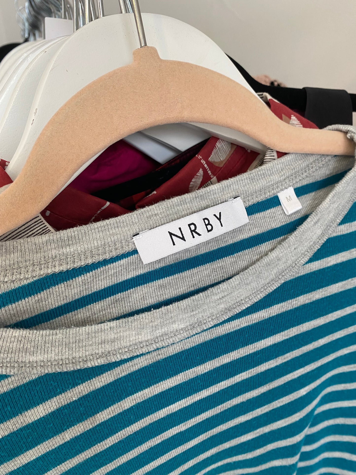 Nearby Nrby Striped Long Sleeve Top Size Medium