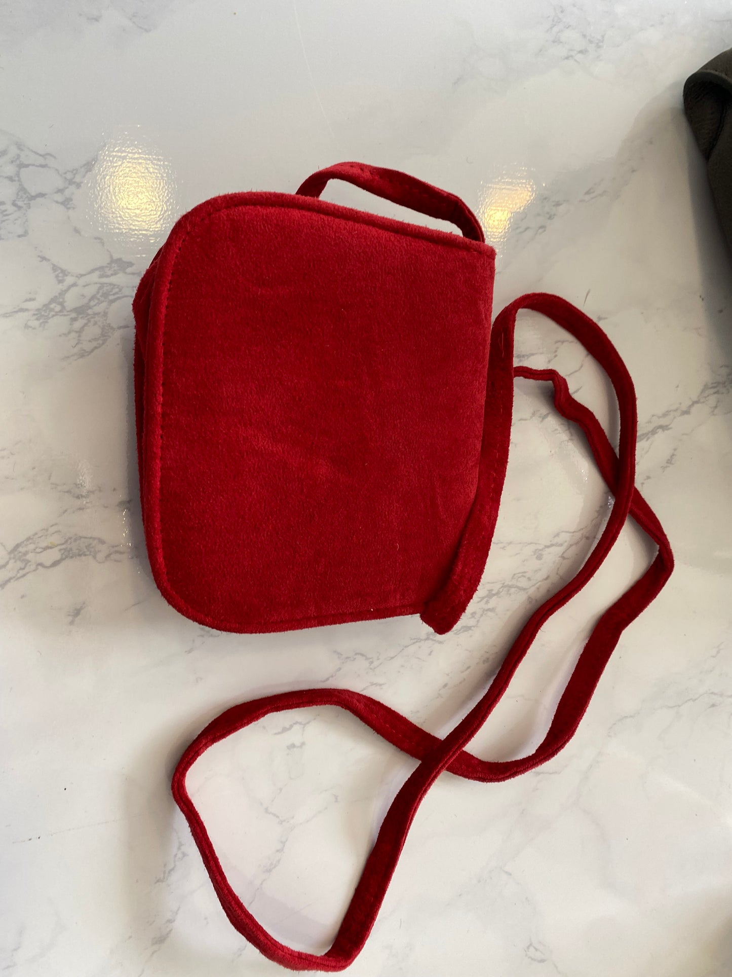 Jaeger Suede Crossbody Mini Handbag