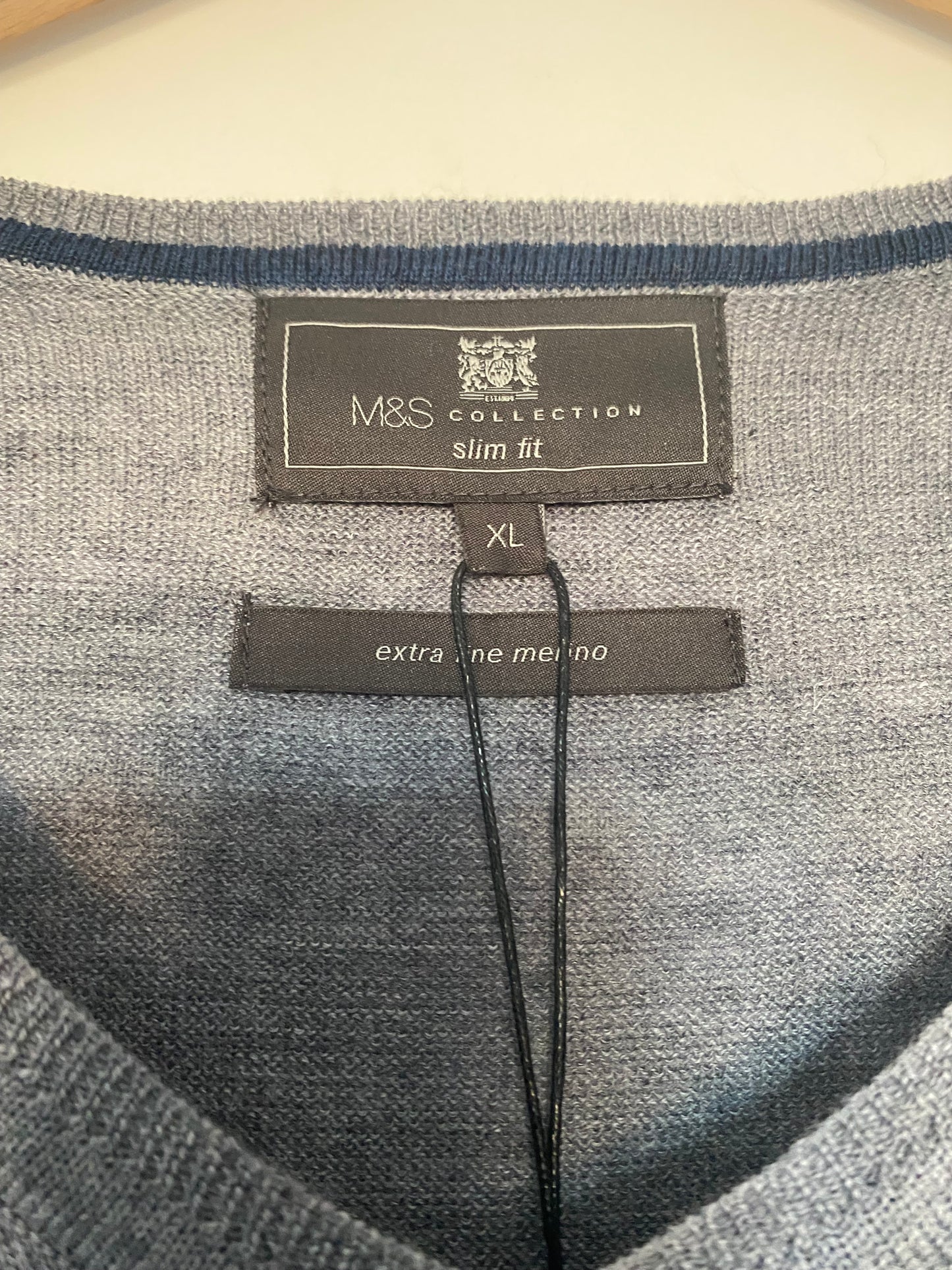 Marks and Spencer 100% Merino Wool Grey Jumper