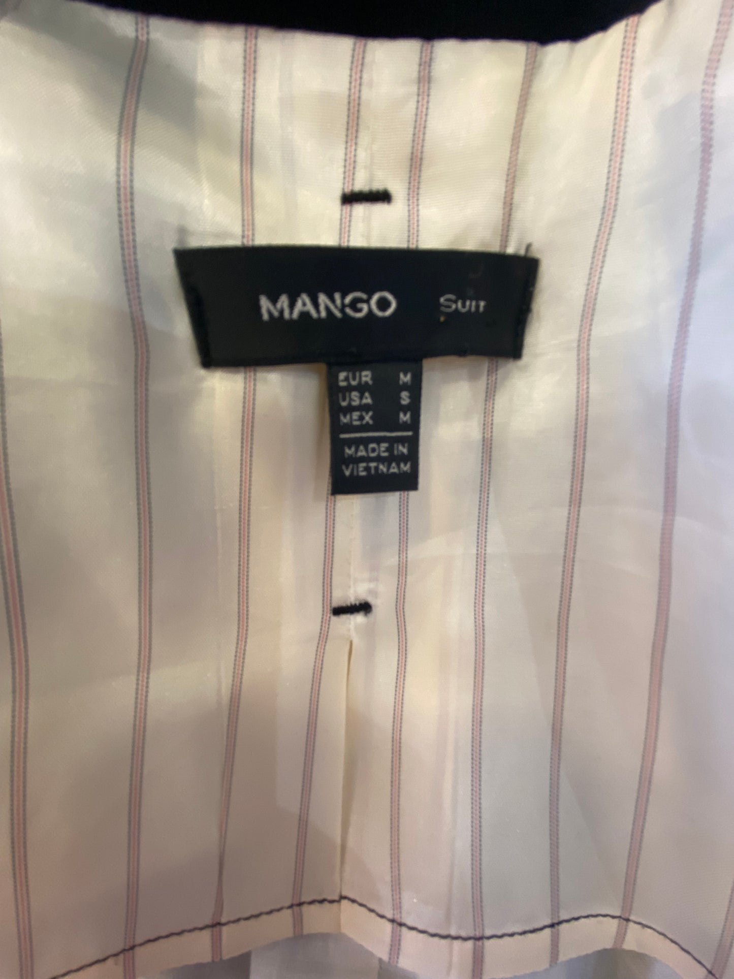 Mango Black Blazer Size Medium 10-12