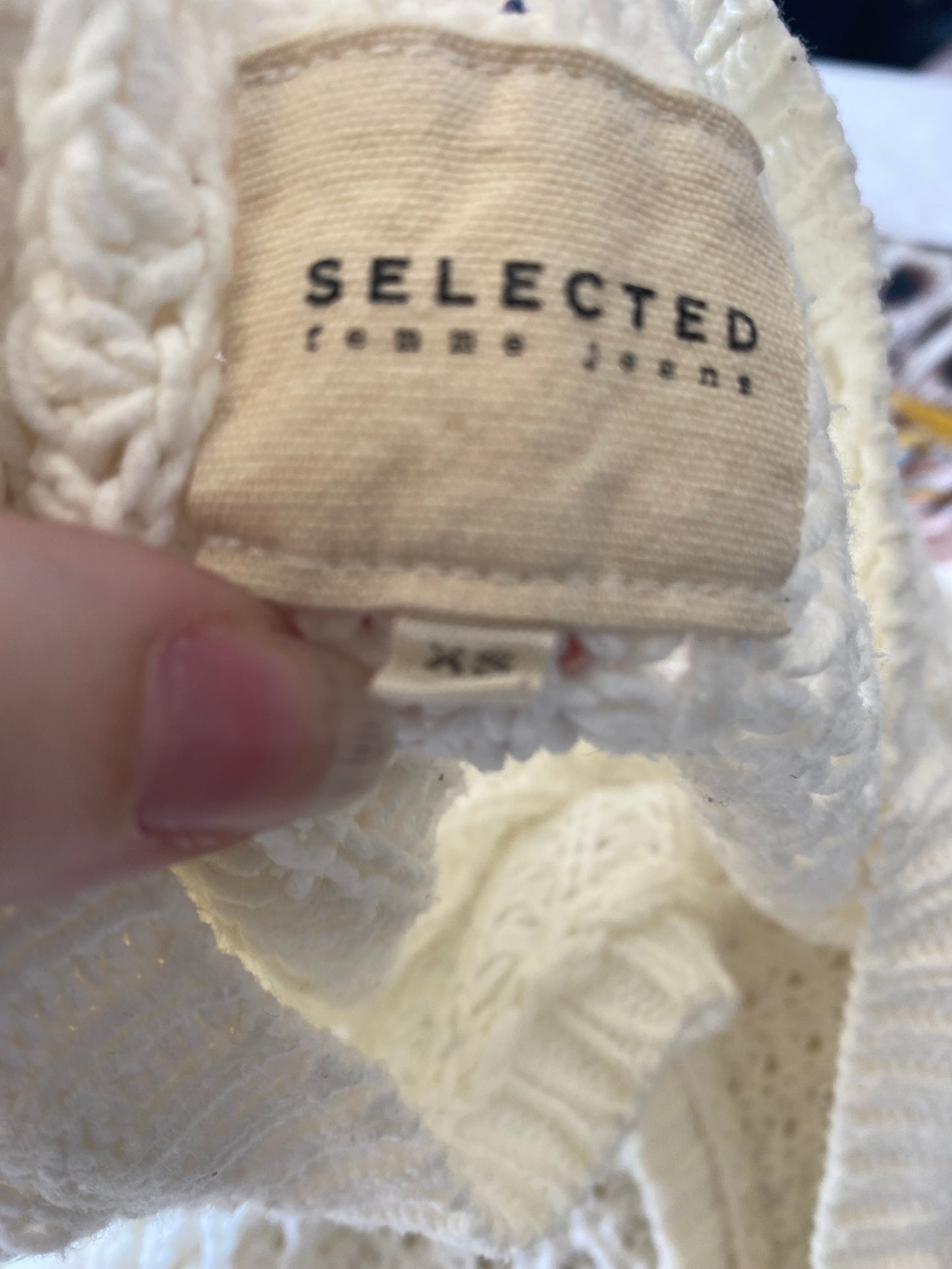 Selected Femme cream jumper size 8-10