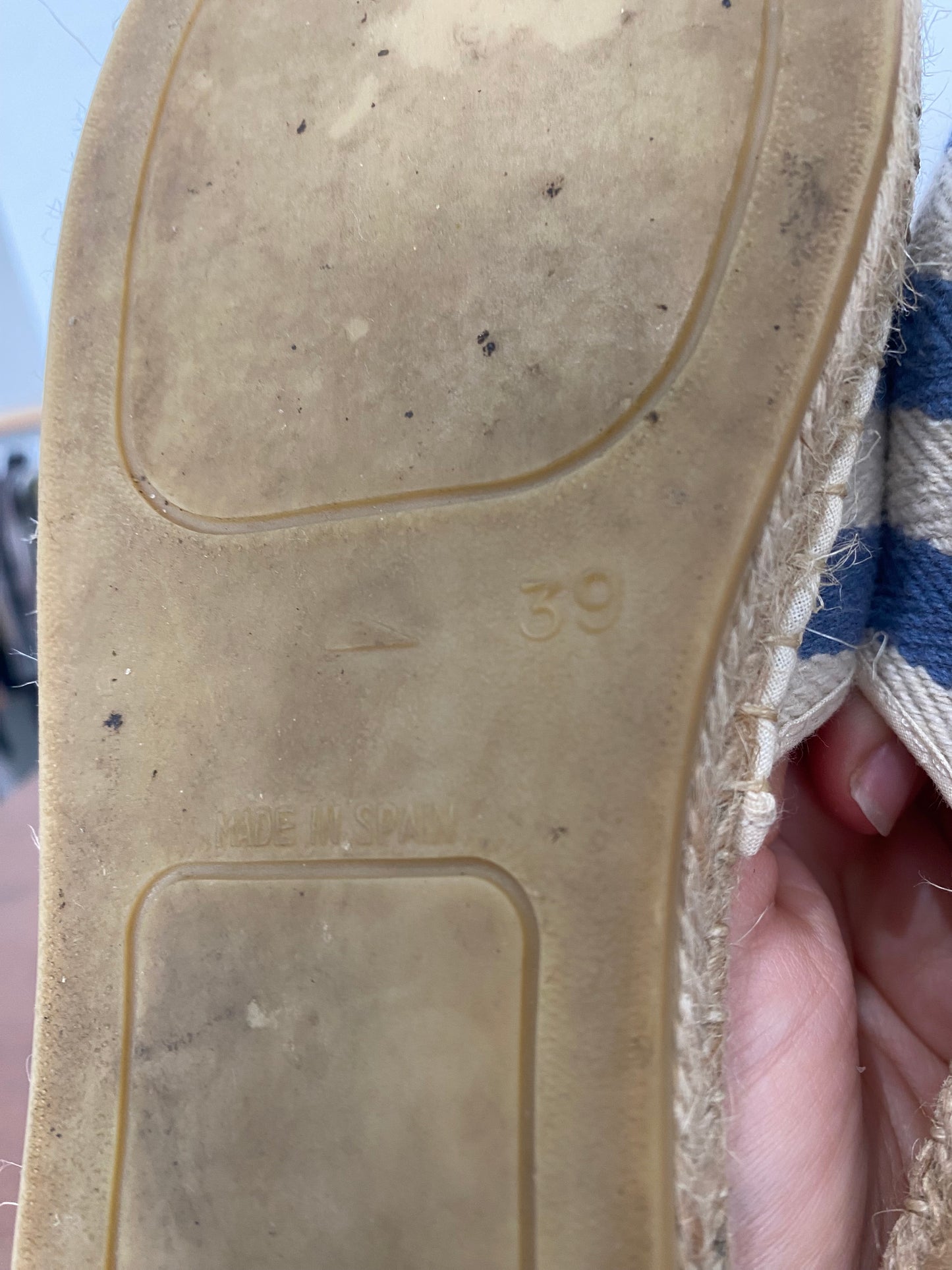 Marc Cain Striped Fabric Sliders Size 6