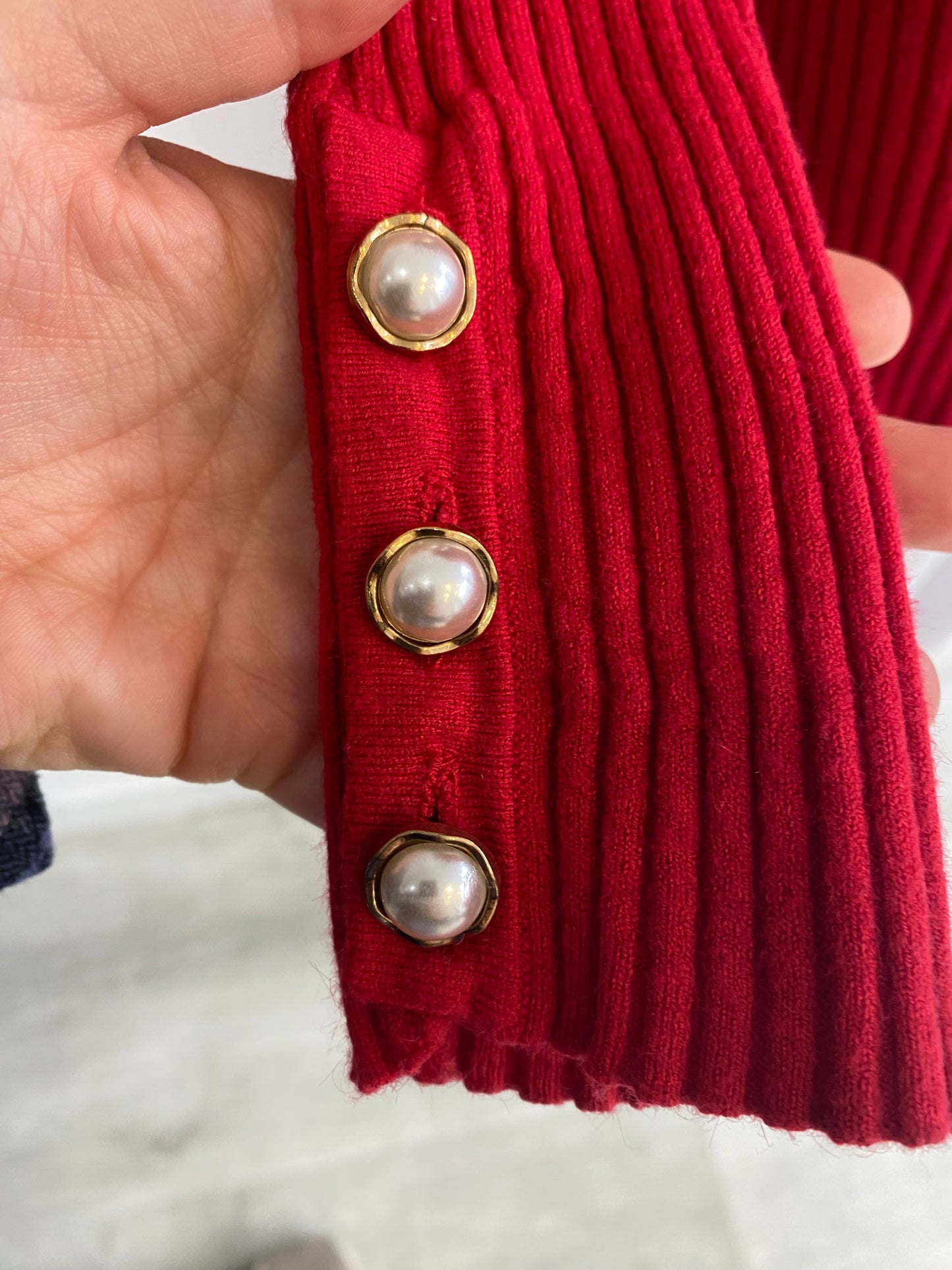 Enzoria Red Knit Top Size 8-10