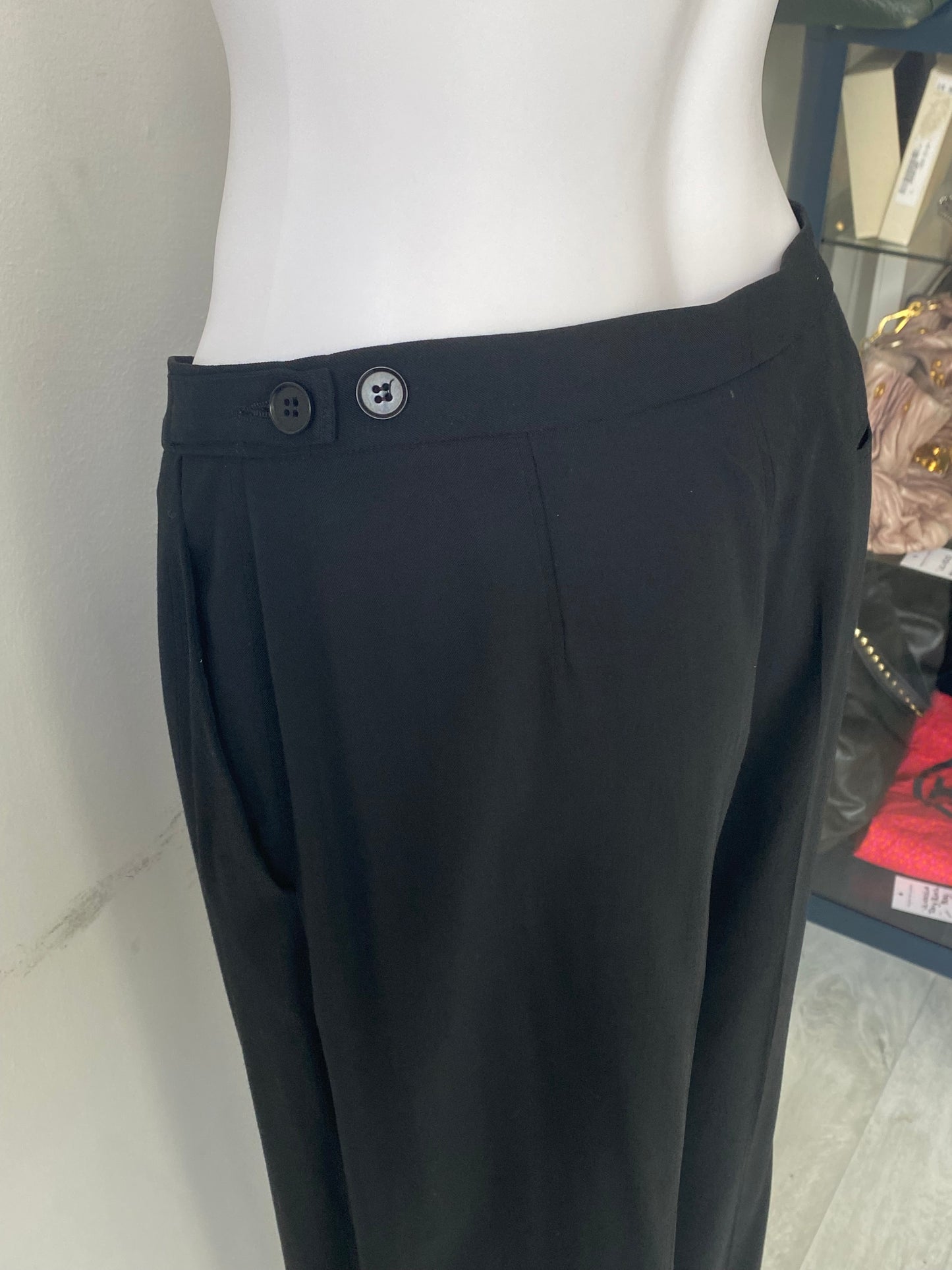 Emporio Armani Black Trouser Suit Size 10