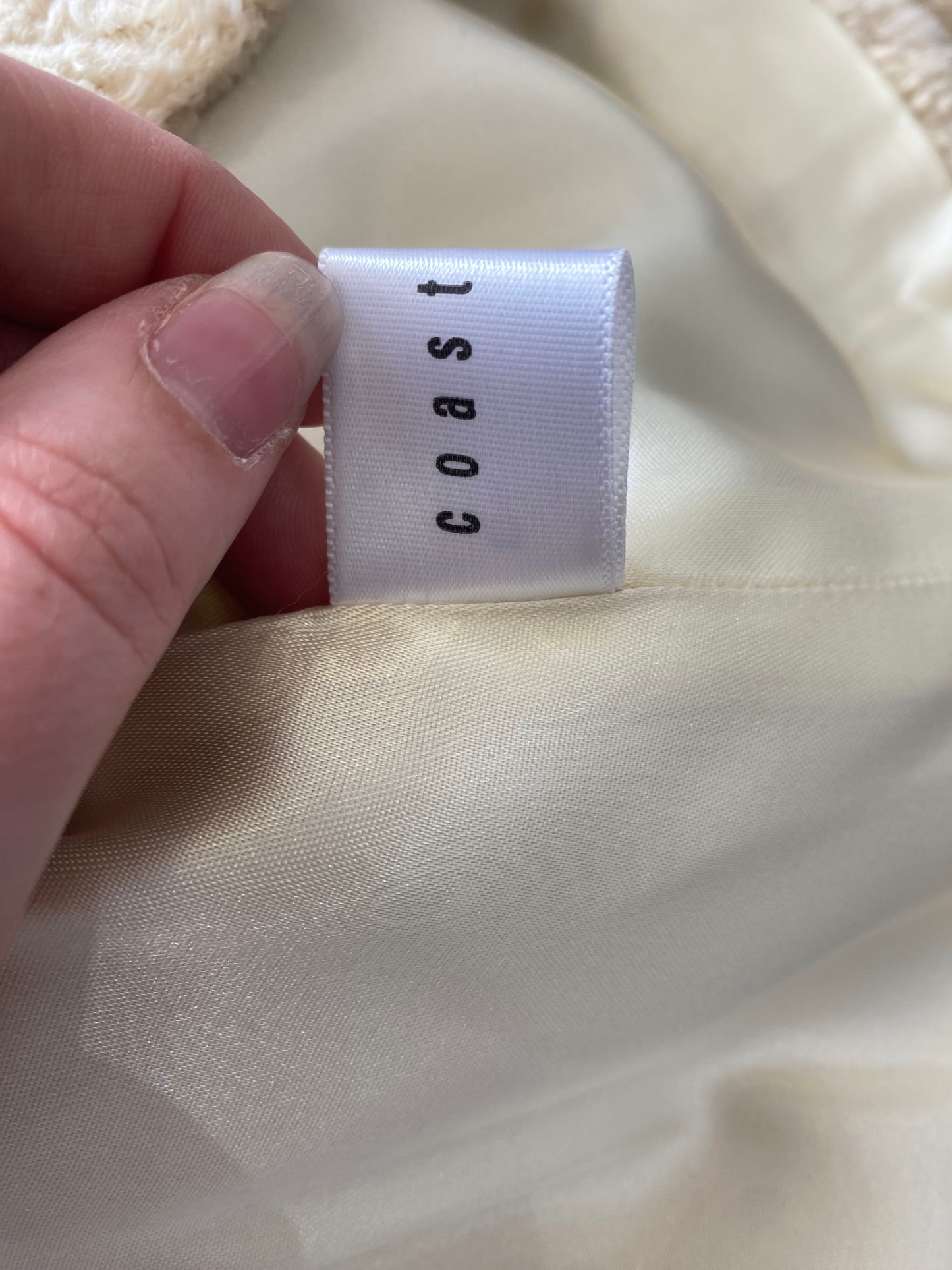 Coast faux fur coat size 10