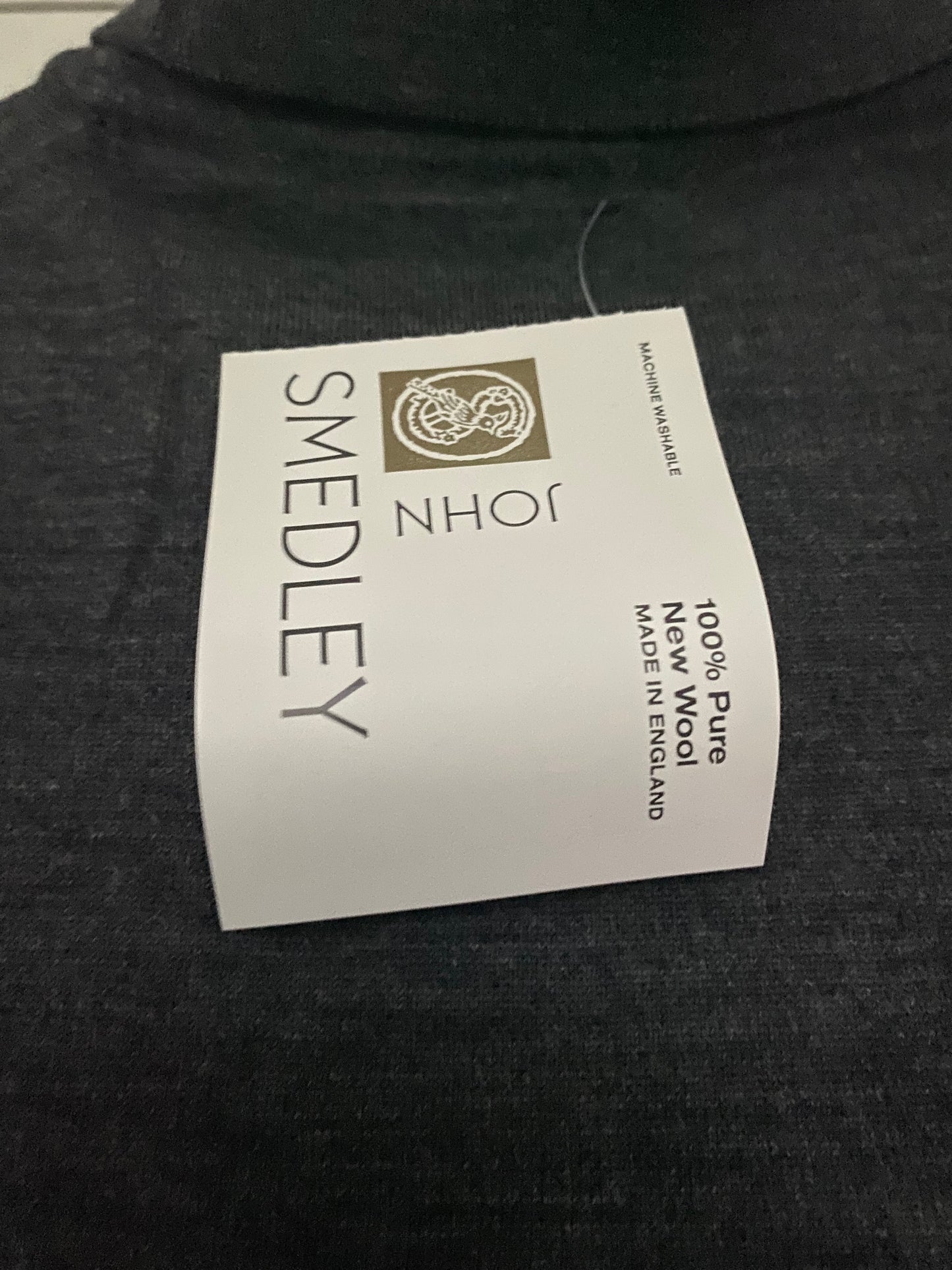 John Smedley Grey Wool Jumper New Size XXL