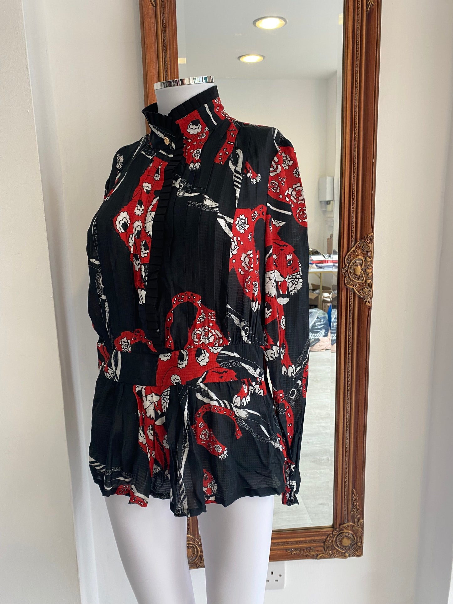 Cavalli Klass Printed Top Size 8