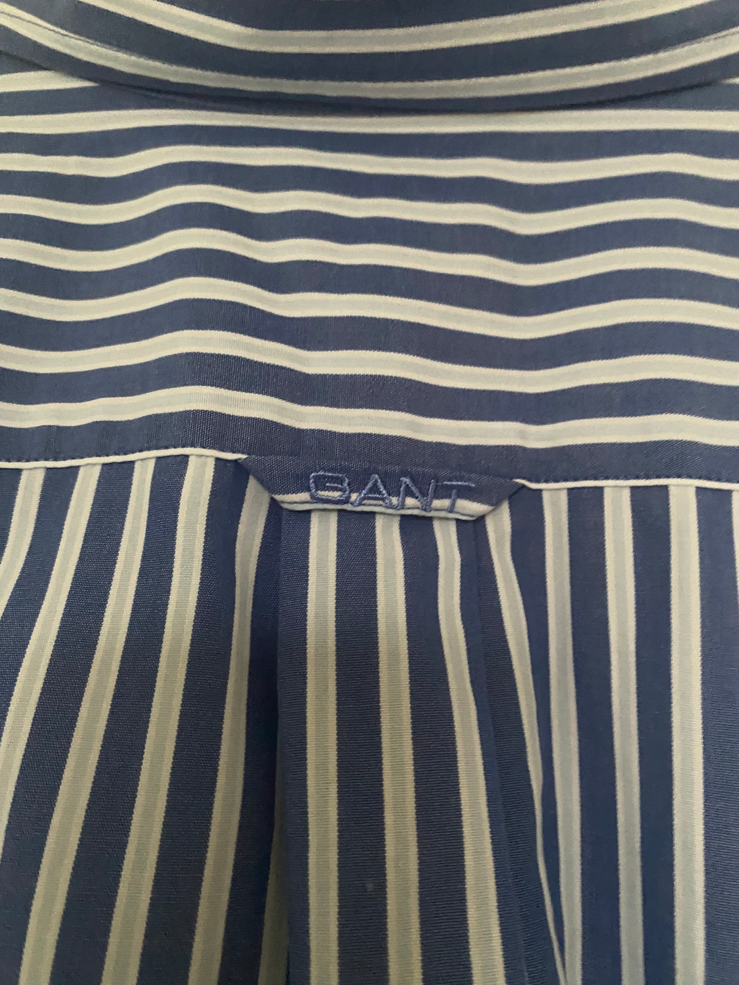 Gant Blue Striped Shirt Size XXL