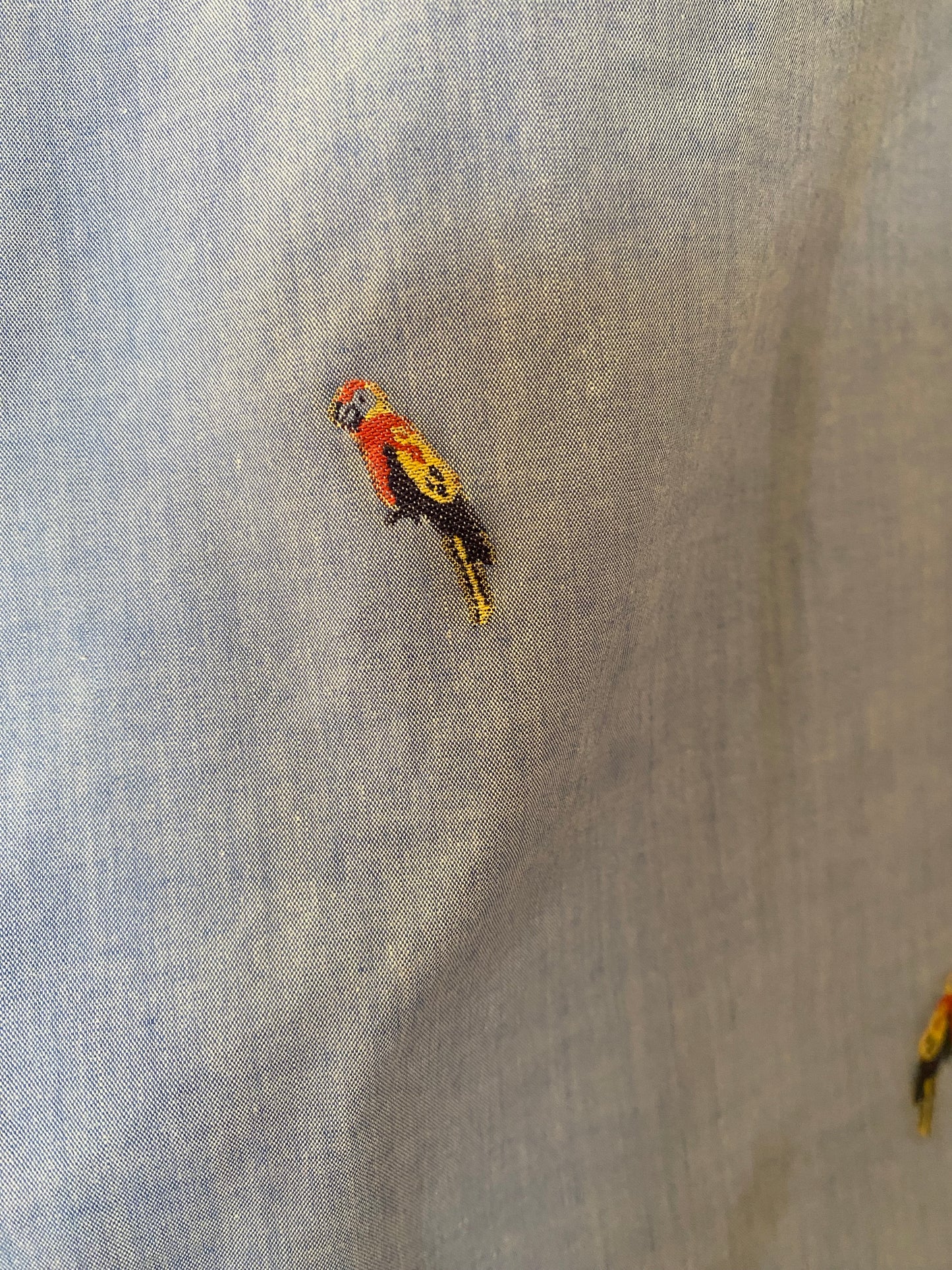 Ted Baker Parrot Embroidered Shirt Size XXL