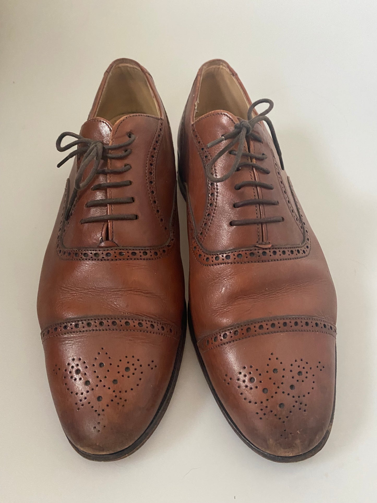 Grenson Brown Leather Brogues Size 10.5