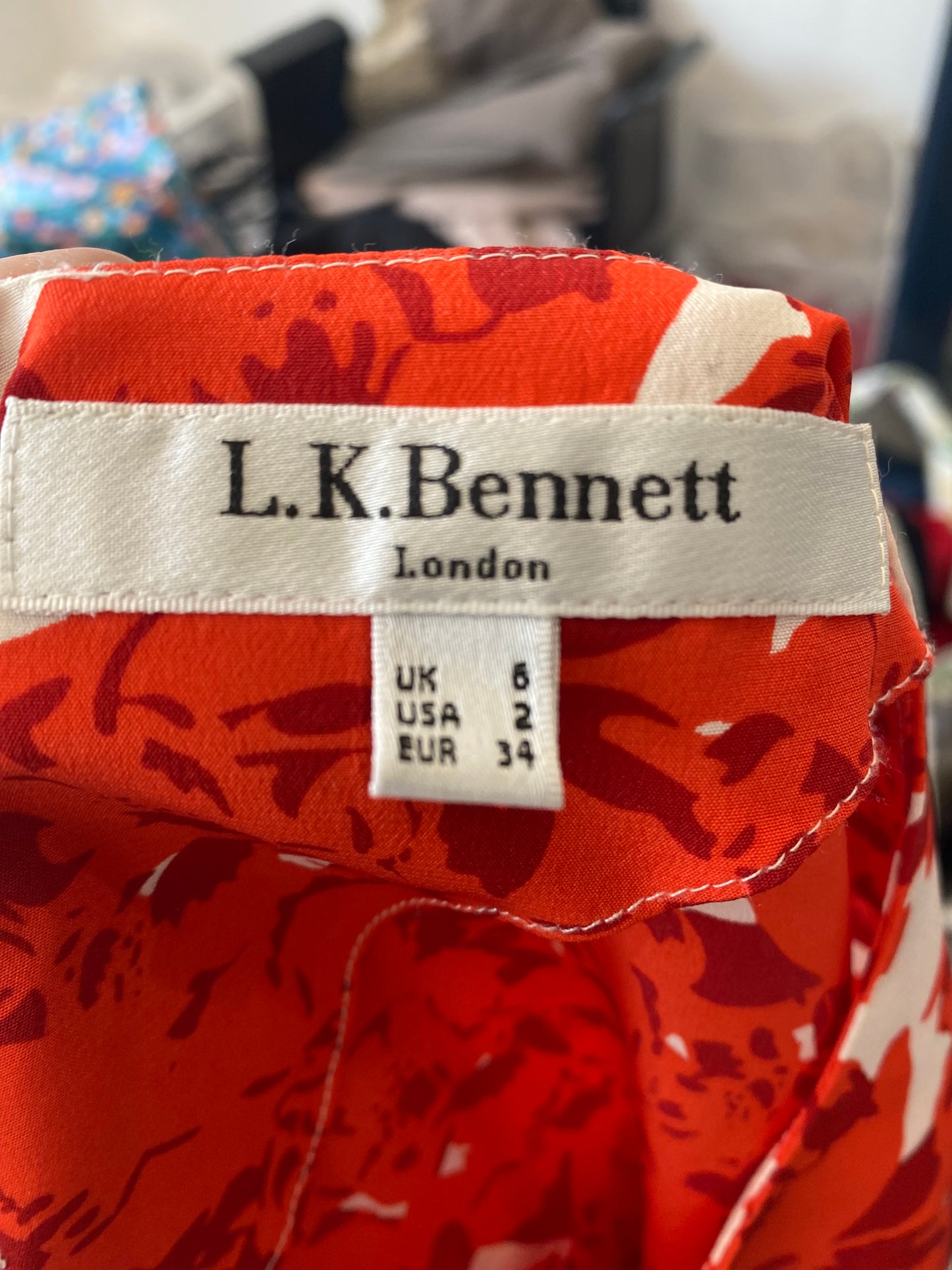 LK Bennett top size 8
