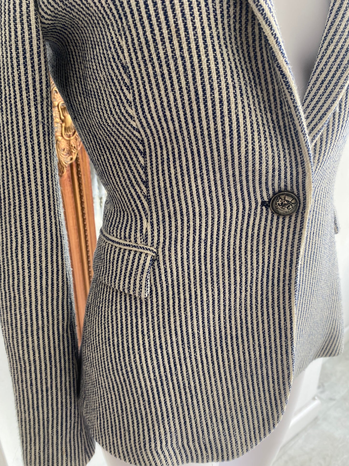 Zara striped blazer size 6-8