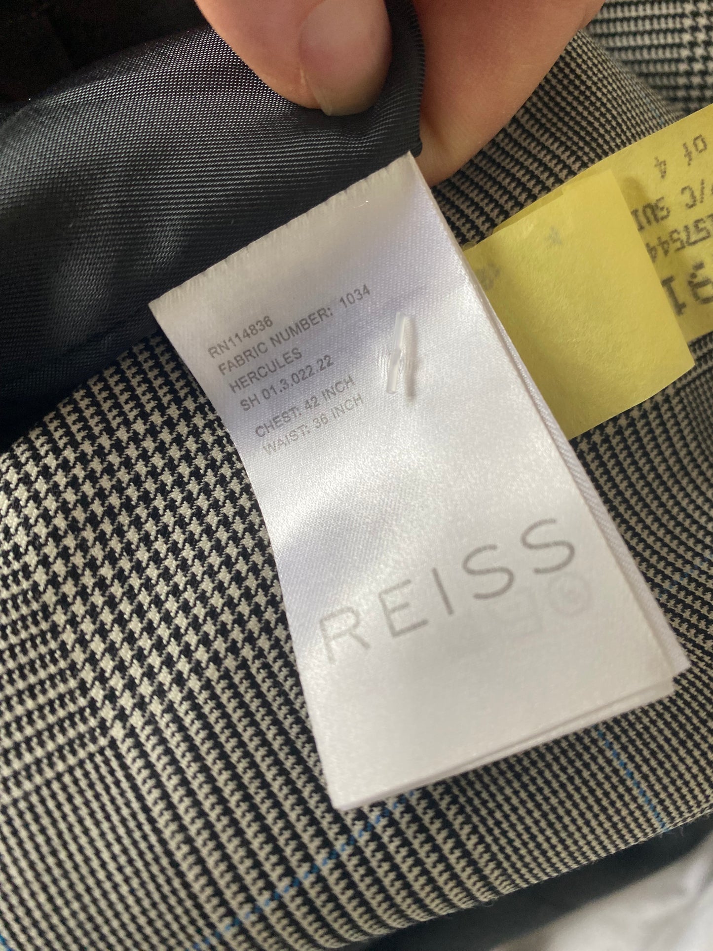 Reiss Prince of Wales check 3 Piece Suit