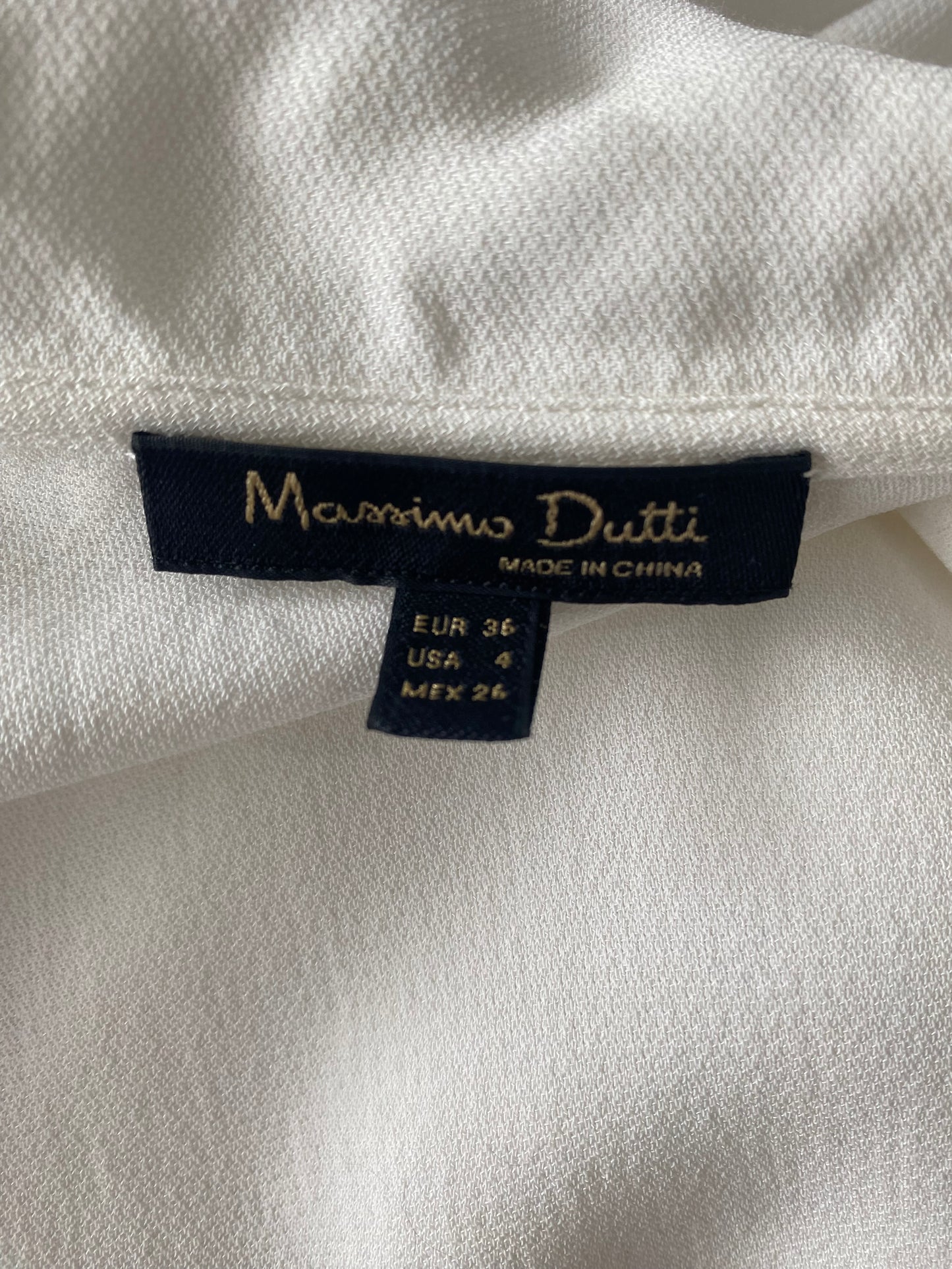 Massimo Dutti White Top Size 8-10