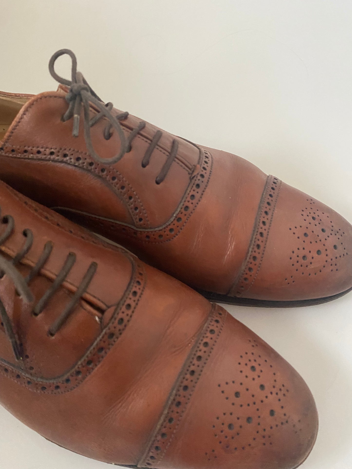 Grenson Brown Leather Brogues Size 10.5