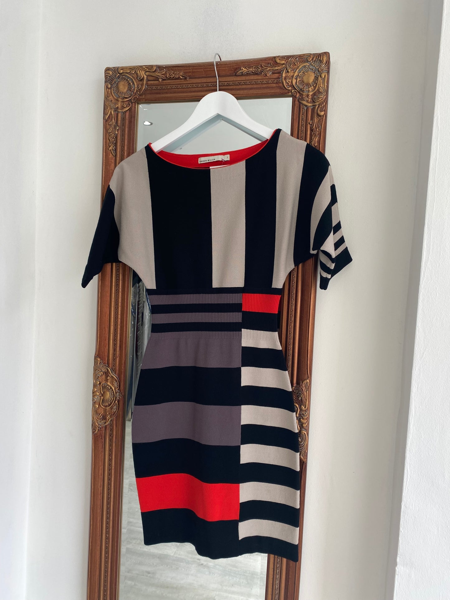 Karen Millen Bodycon Y2K Style Dress Size 8