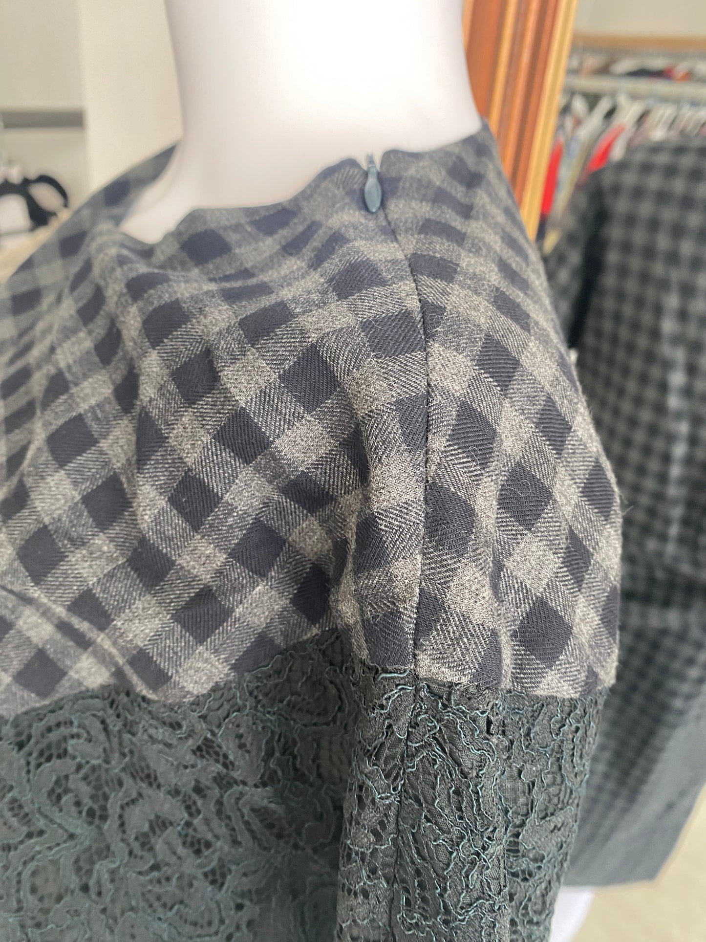 Carven Paris checked dress size 12