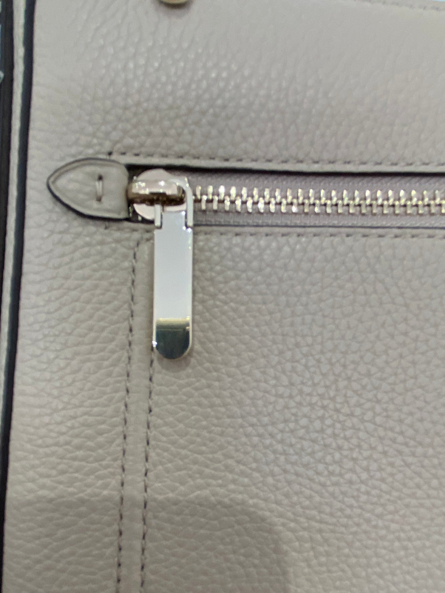 Kate Spade Hudson pebbled leather handbag cream