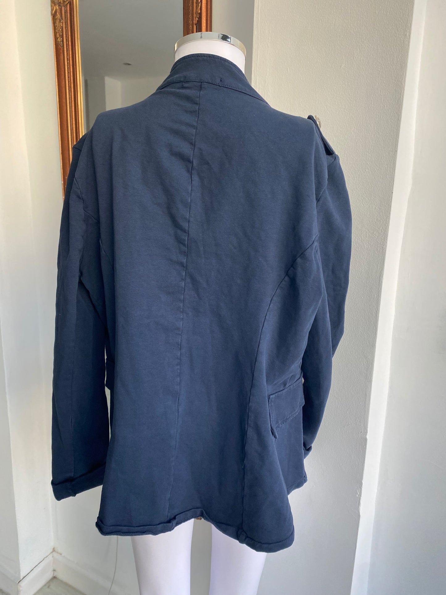 Ella and Cherry Navy Military Jacket Size XL 12-14