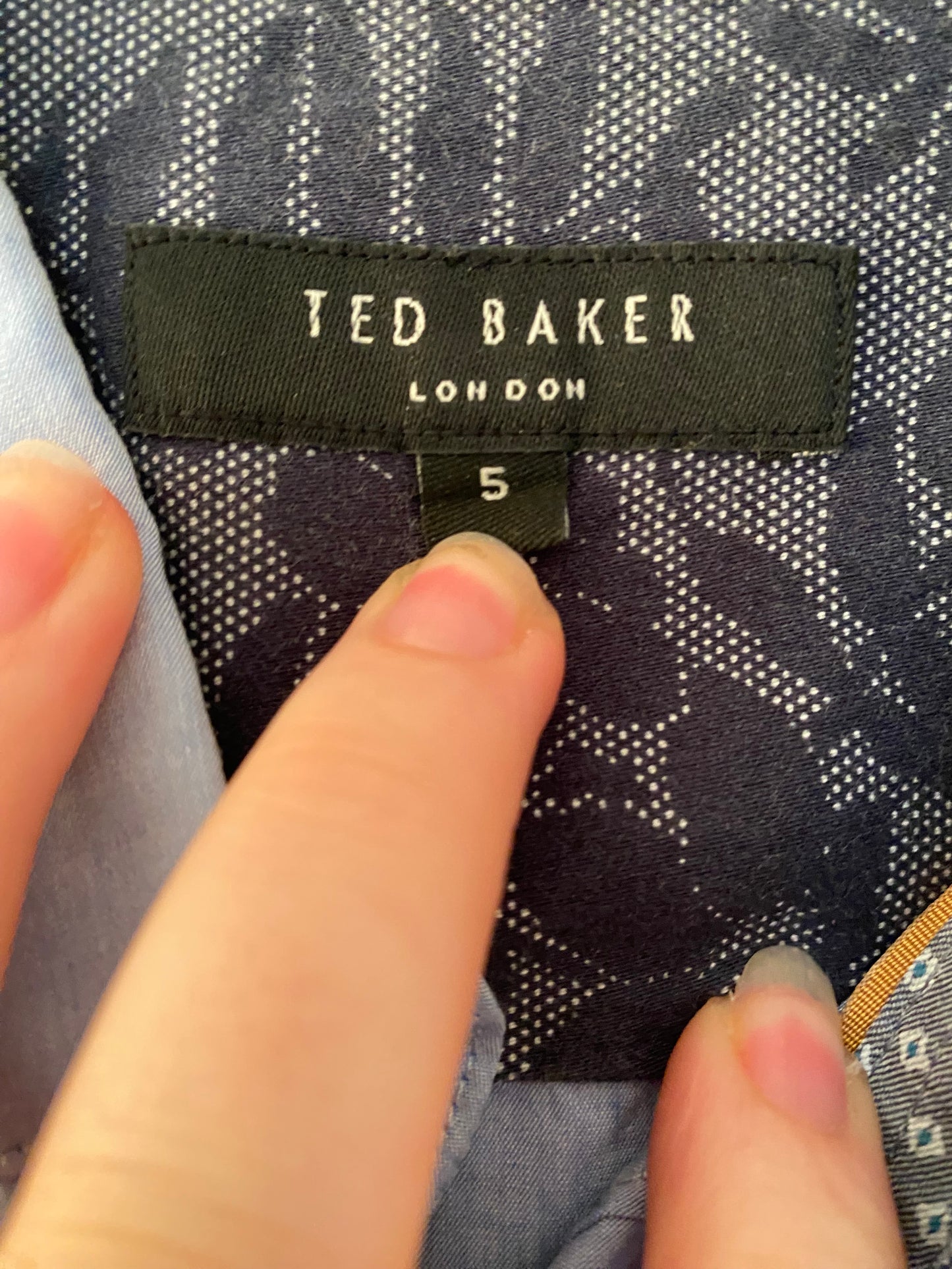 Ted Baker Parrot Embroidered Shirt Size XXL