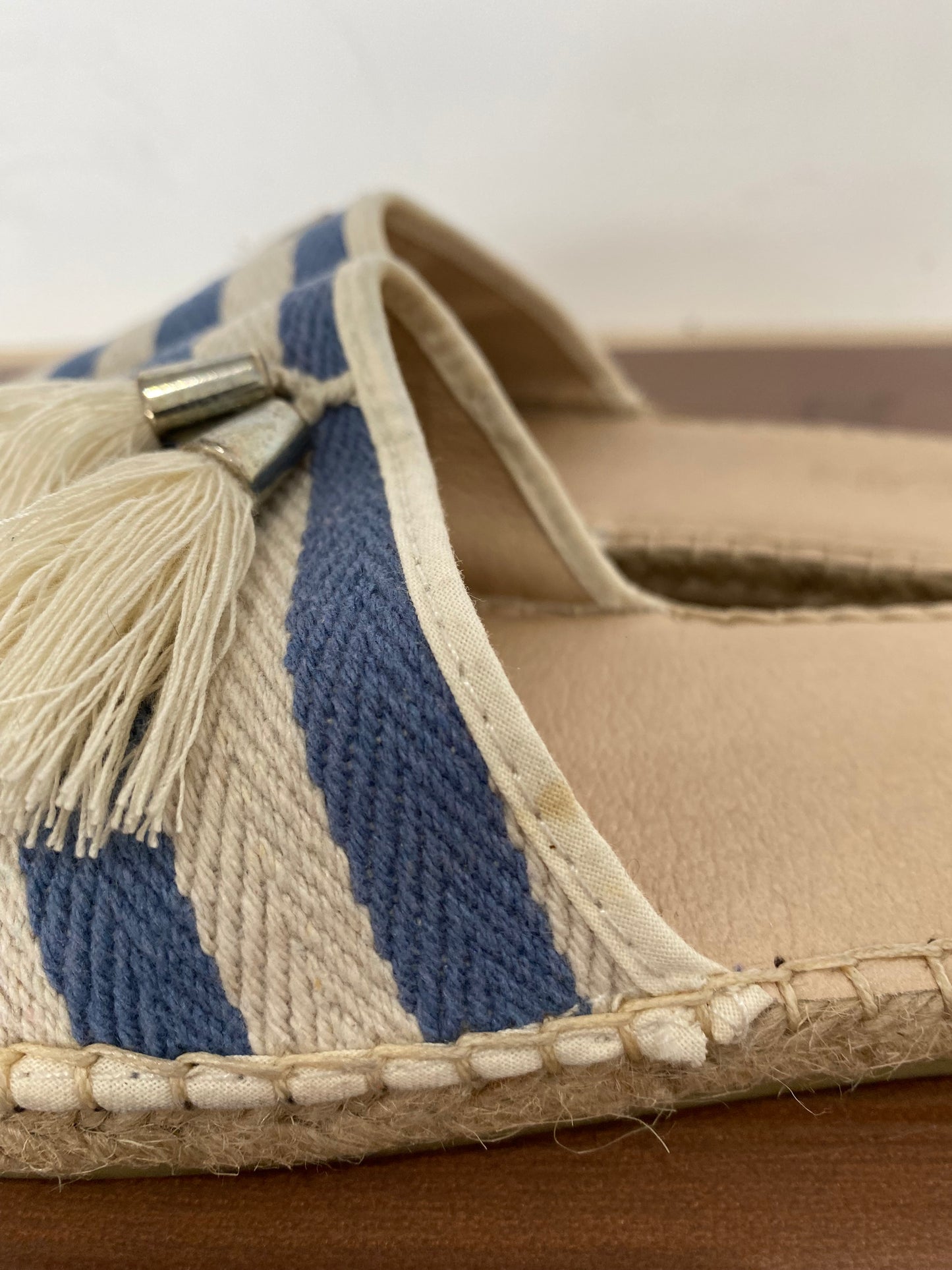 Marc Cain Striped Fabric Sliders Size 6