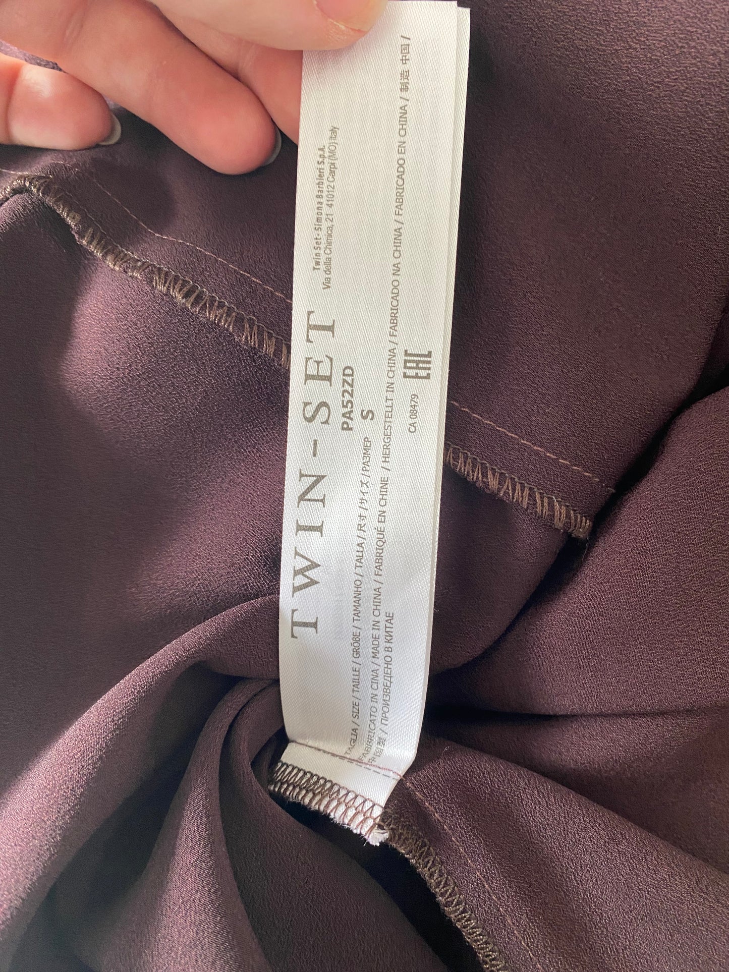 Twin Set burgundy lace dress size 8-10