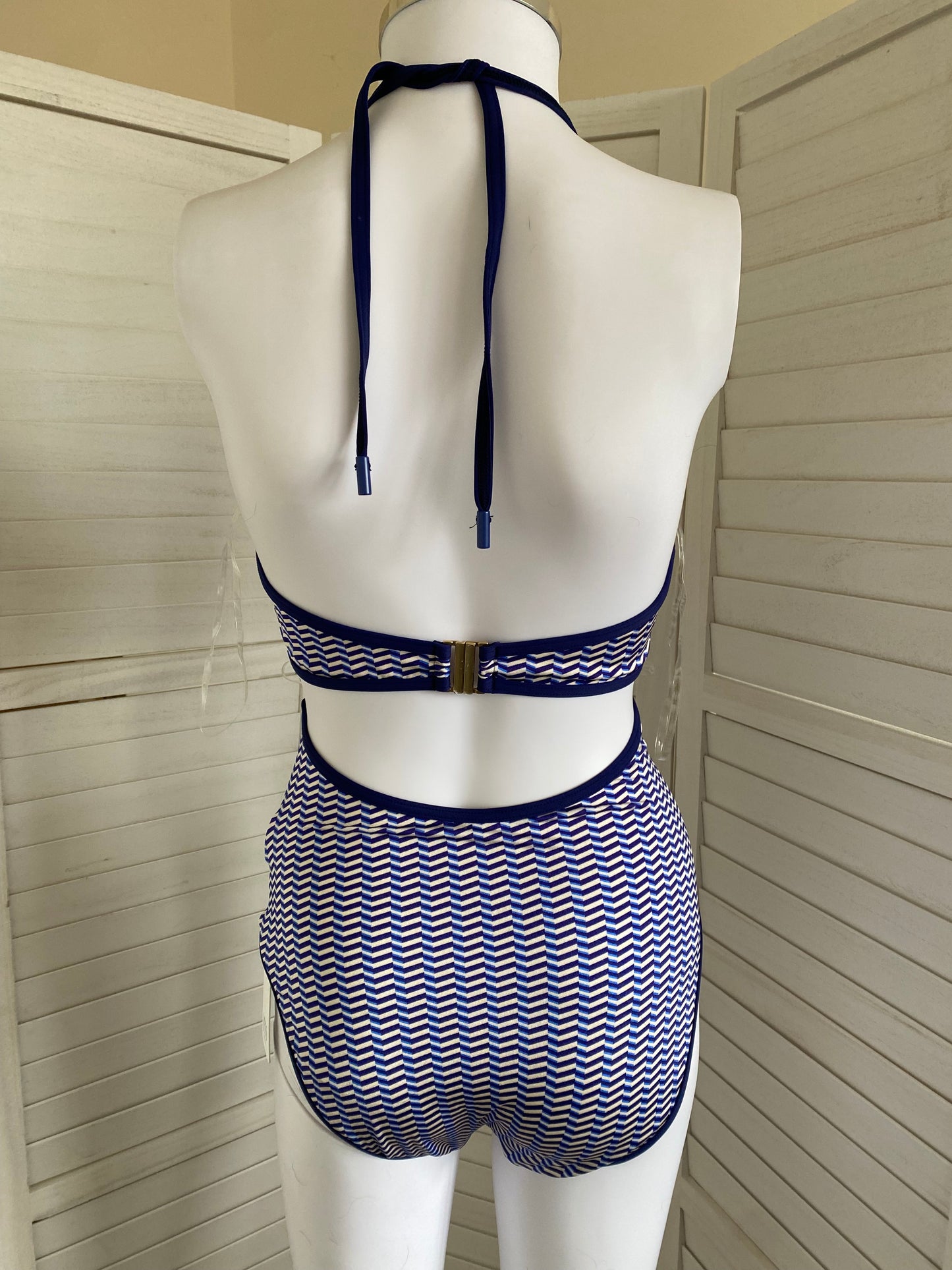 Jets Australia chevron print one piece costume size 8